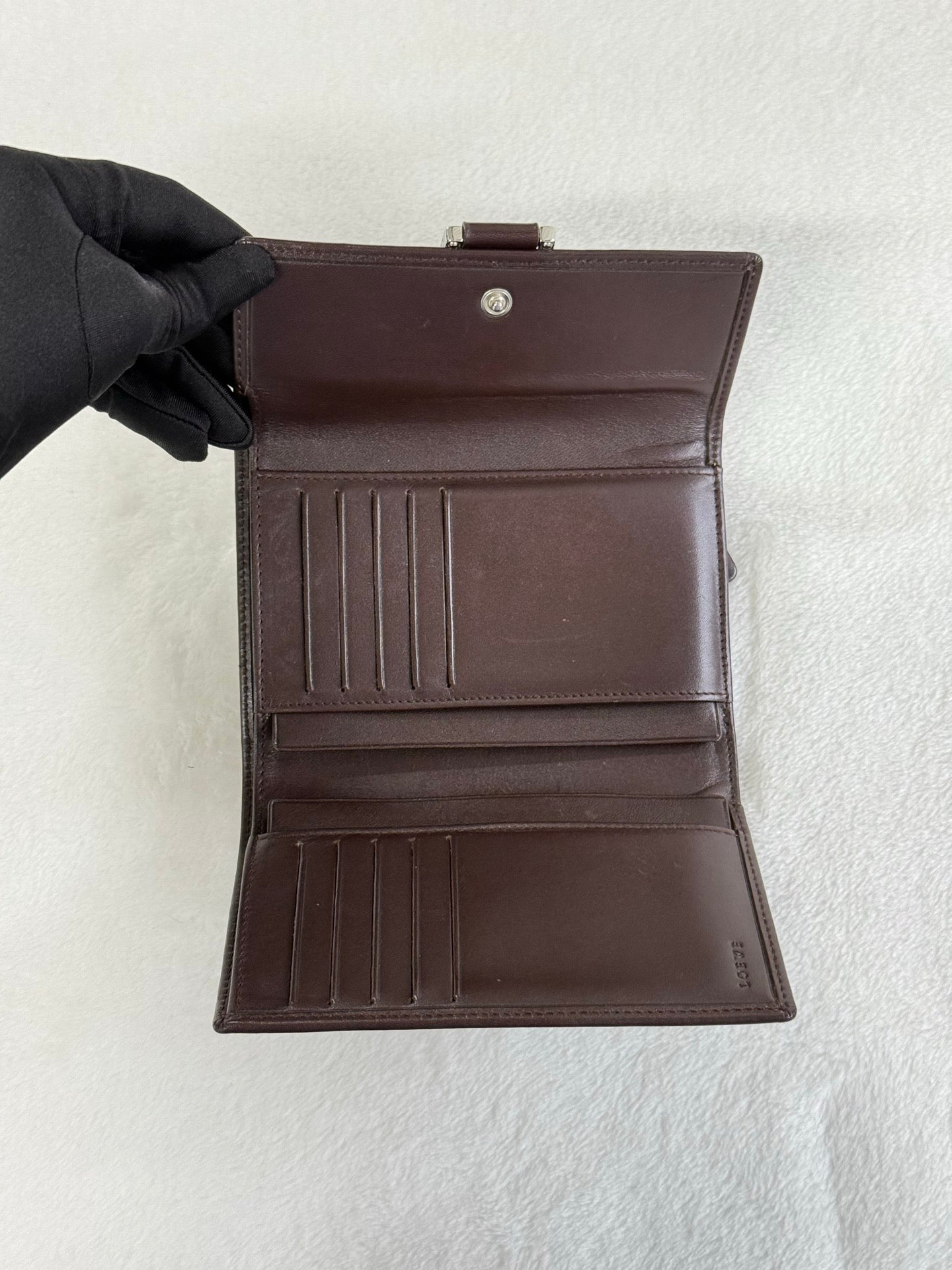 LOEWE Anagram Denim Bifold Wallet