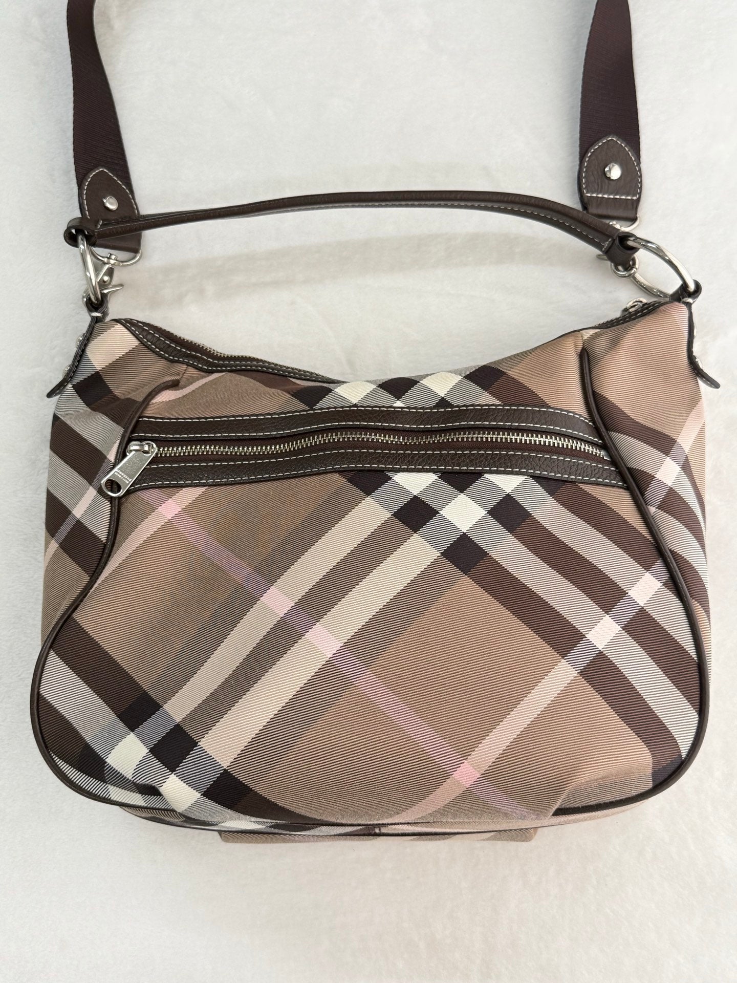 Burberry Check 2Ways Shoulder bag Blue Label