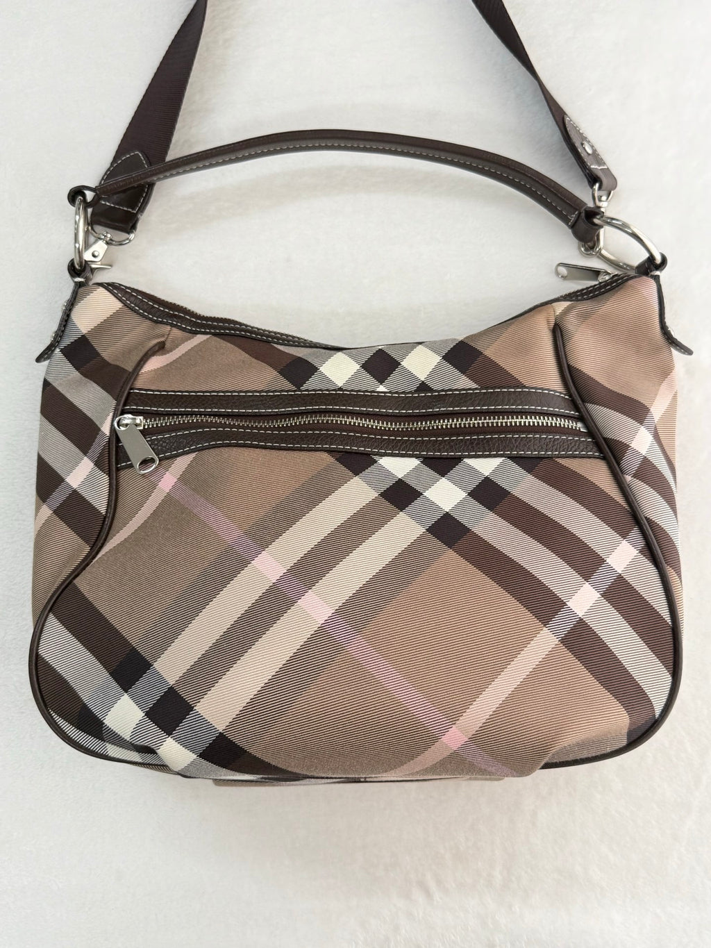 Burberry Check 2Ways Shoulder bag Blue Label