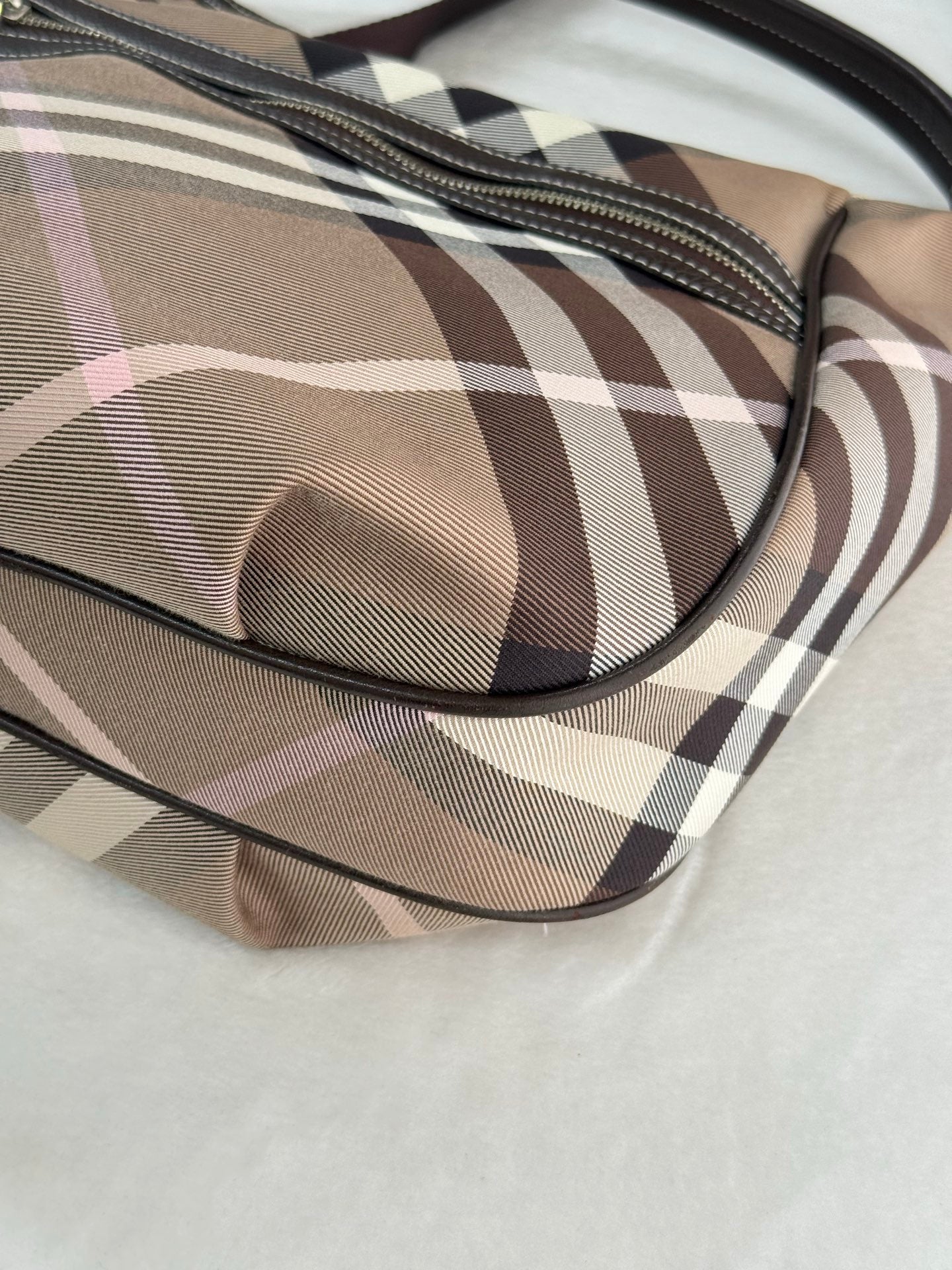 Burberry Check 2Ways Shoulder bag Blue Label