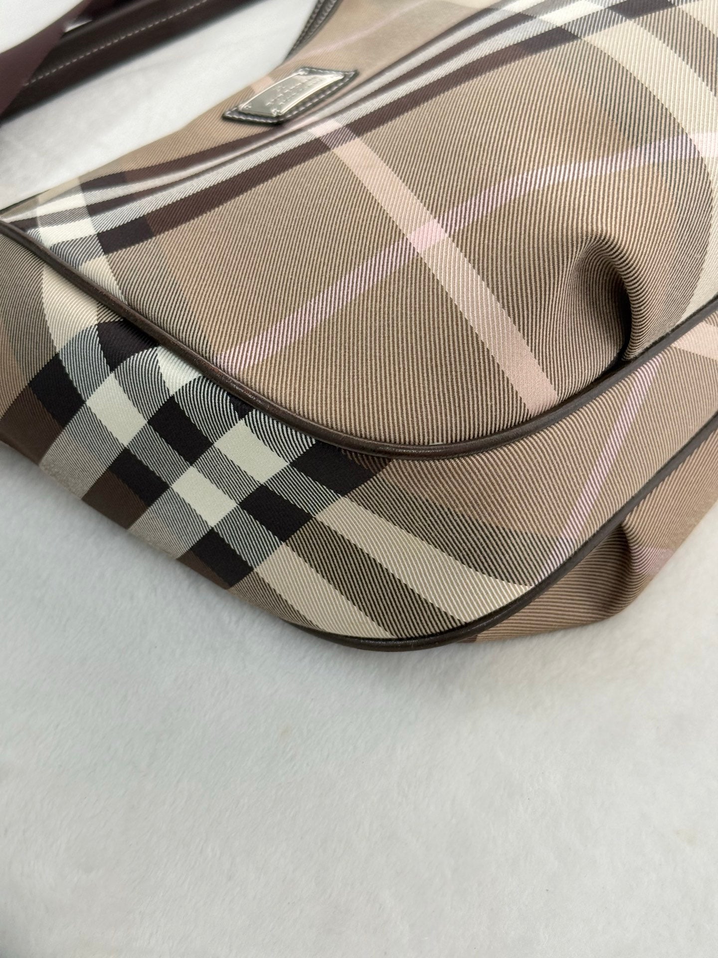 Burberry Check 2Ways Shoulder bag Blue Label