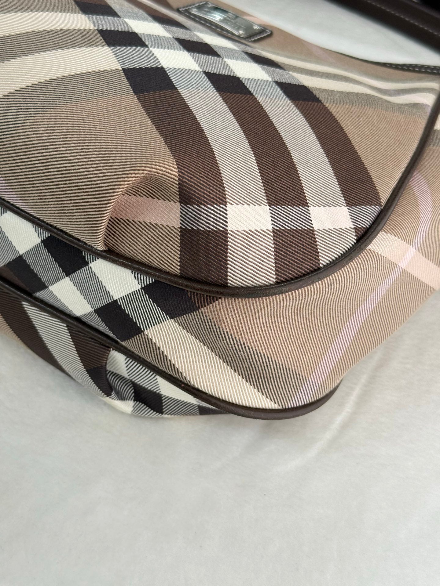 Burberry Check 2Ways Shoulder bag Blue Label