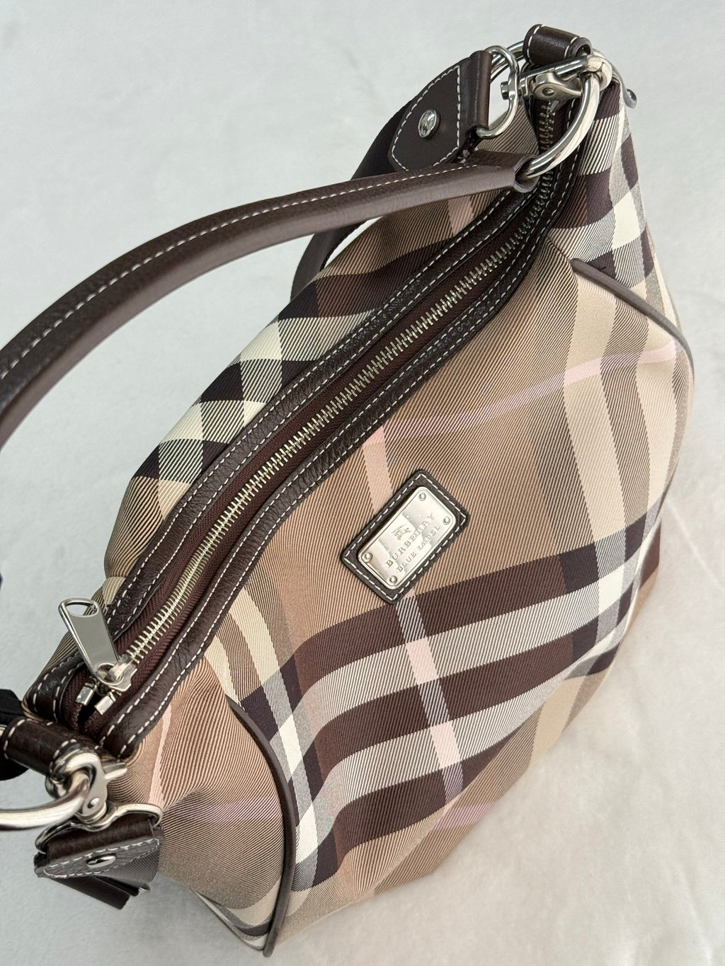 Burberry Check 2Ways Shoulder bag Blue Label