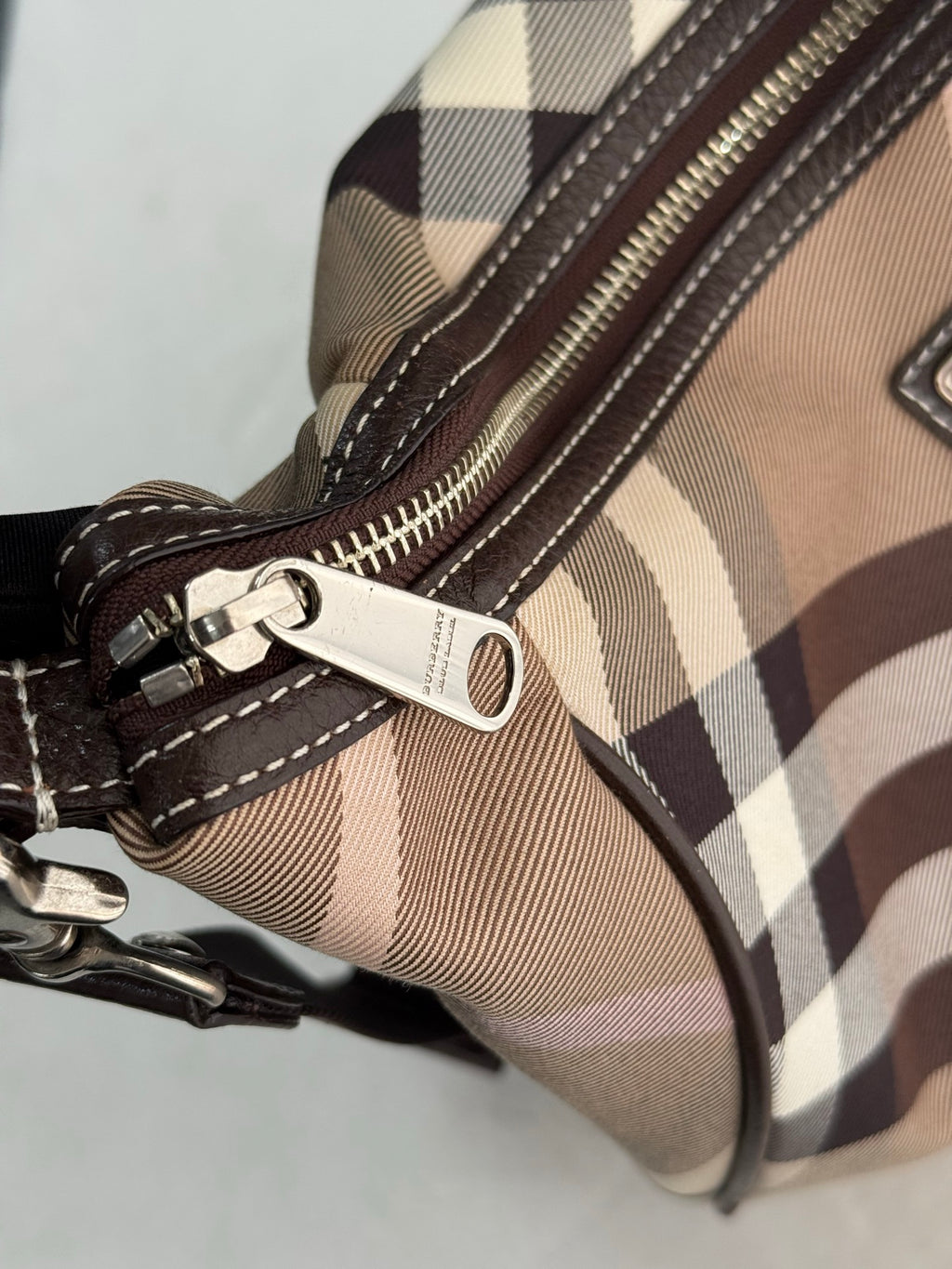 Burberry Check 2Ways Shoulder bag Blue Label
