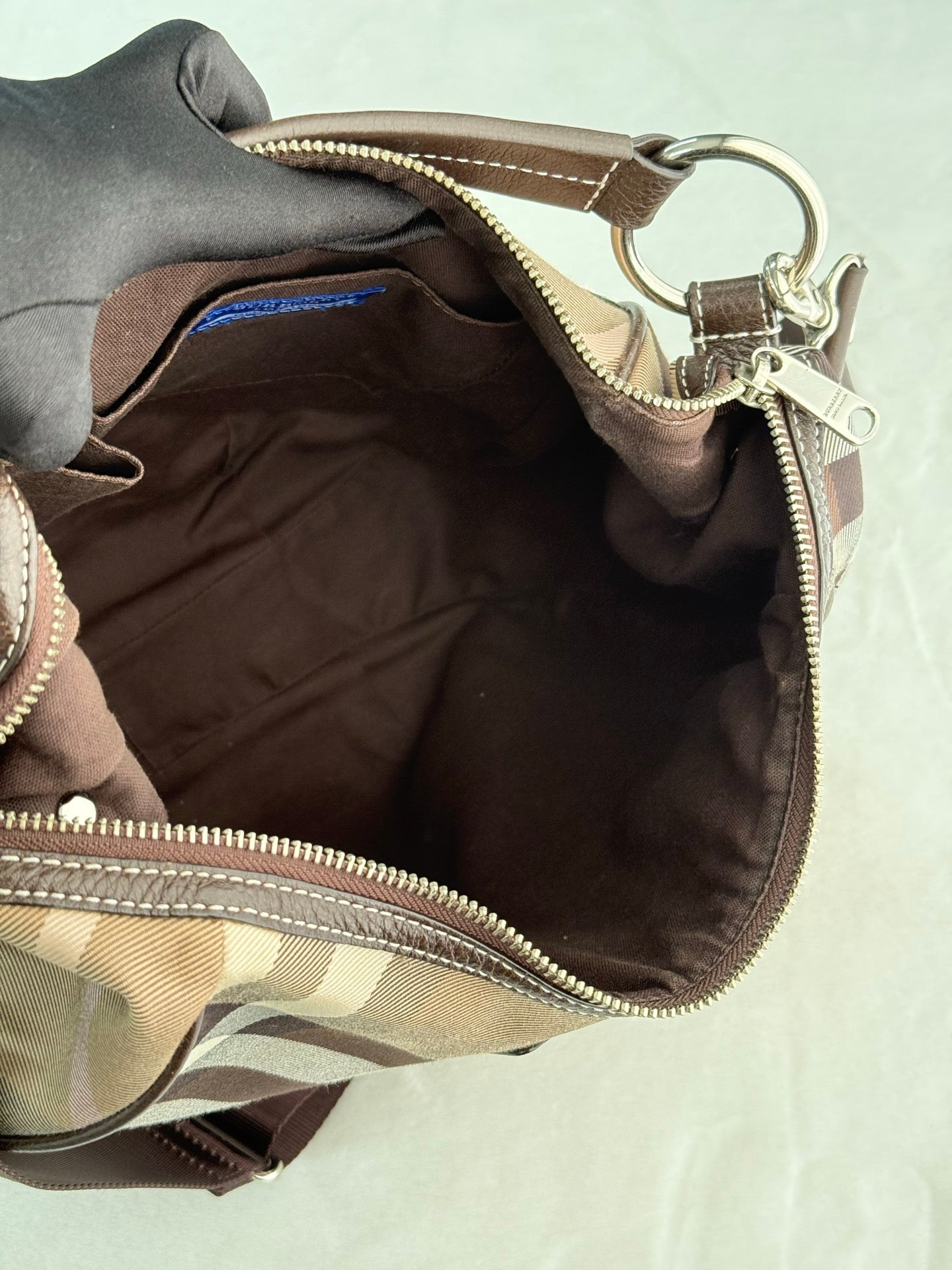 Burberry Check 2Ways Shoulder bag Blue Label