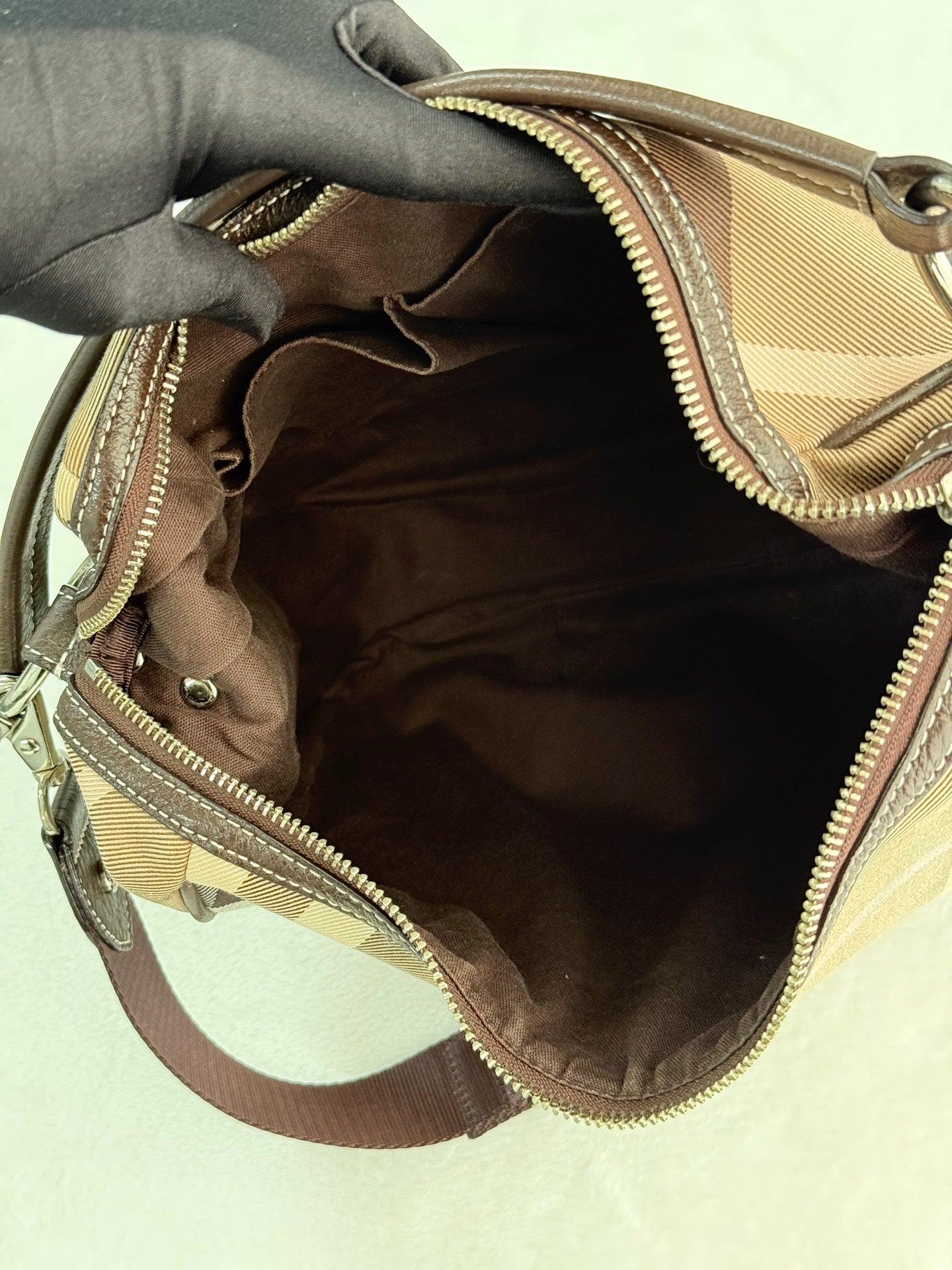Burberry Check 2Ways Shoulder bag Blue Label