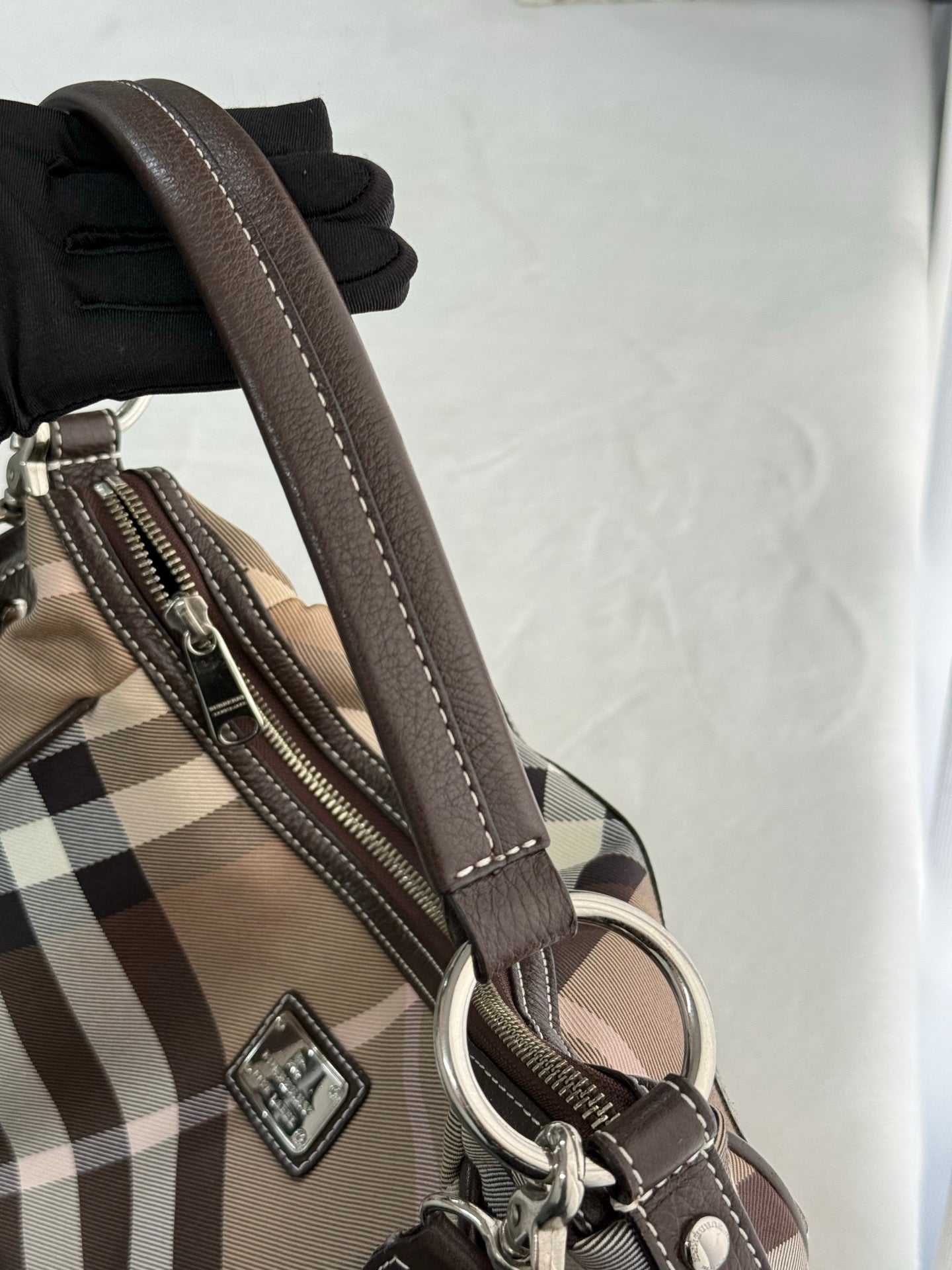 Burberry Check 2Ways Shoulder bag Blue Label