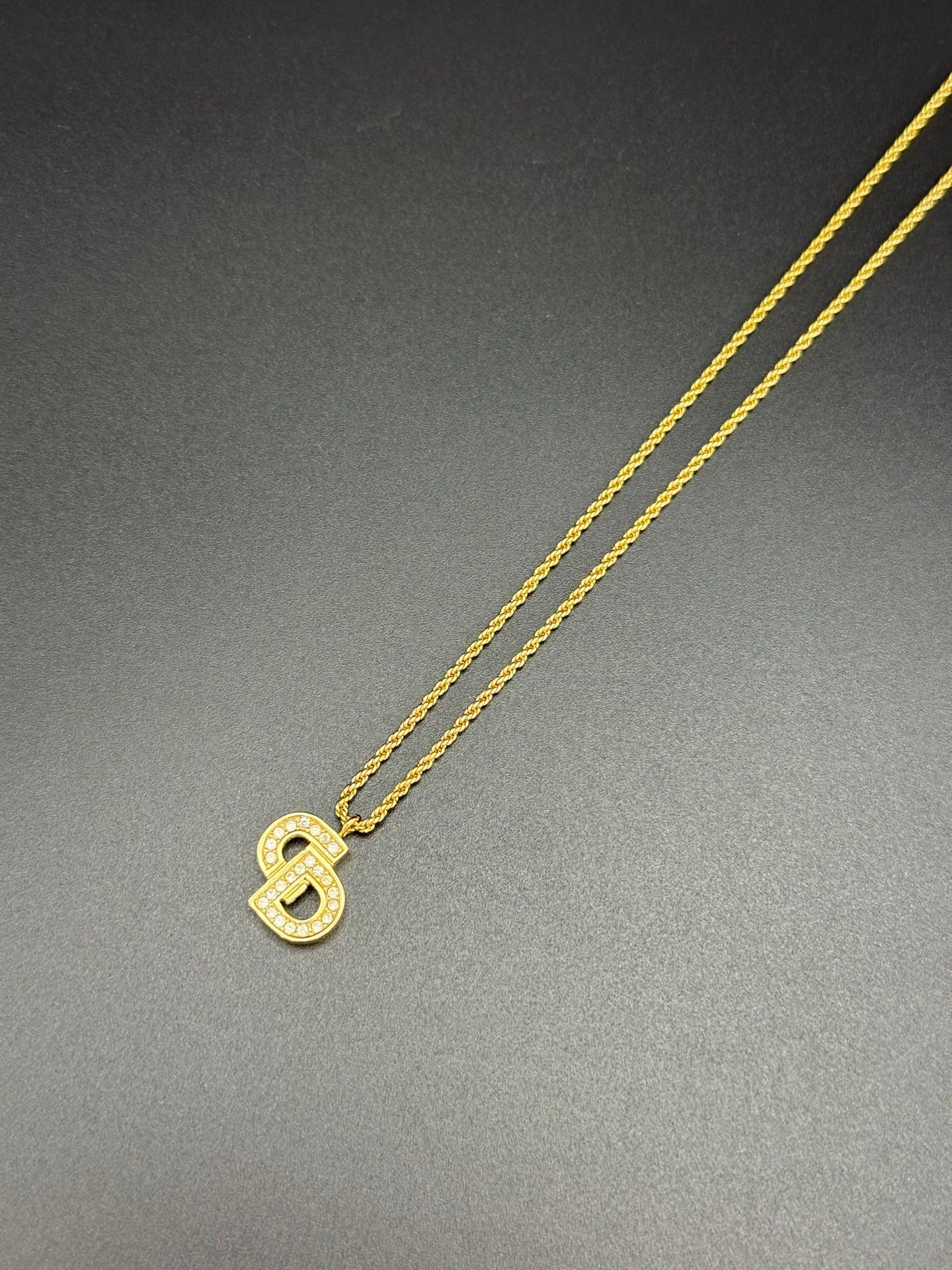 Dior Vintage Necklace & Clip on Earrings Set