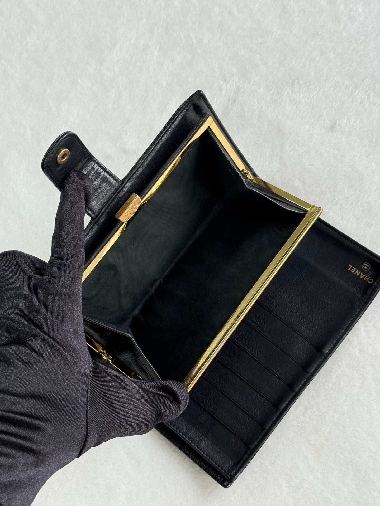 CHANEL Cavier Trifold Wallet