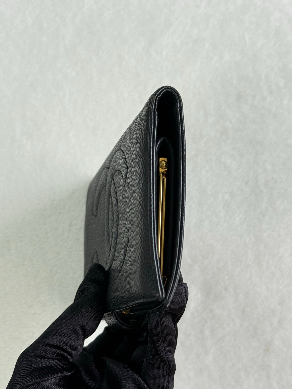 CHANEL Cavier Trifold Wallet