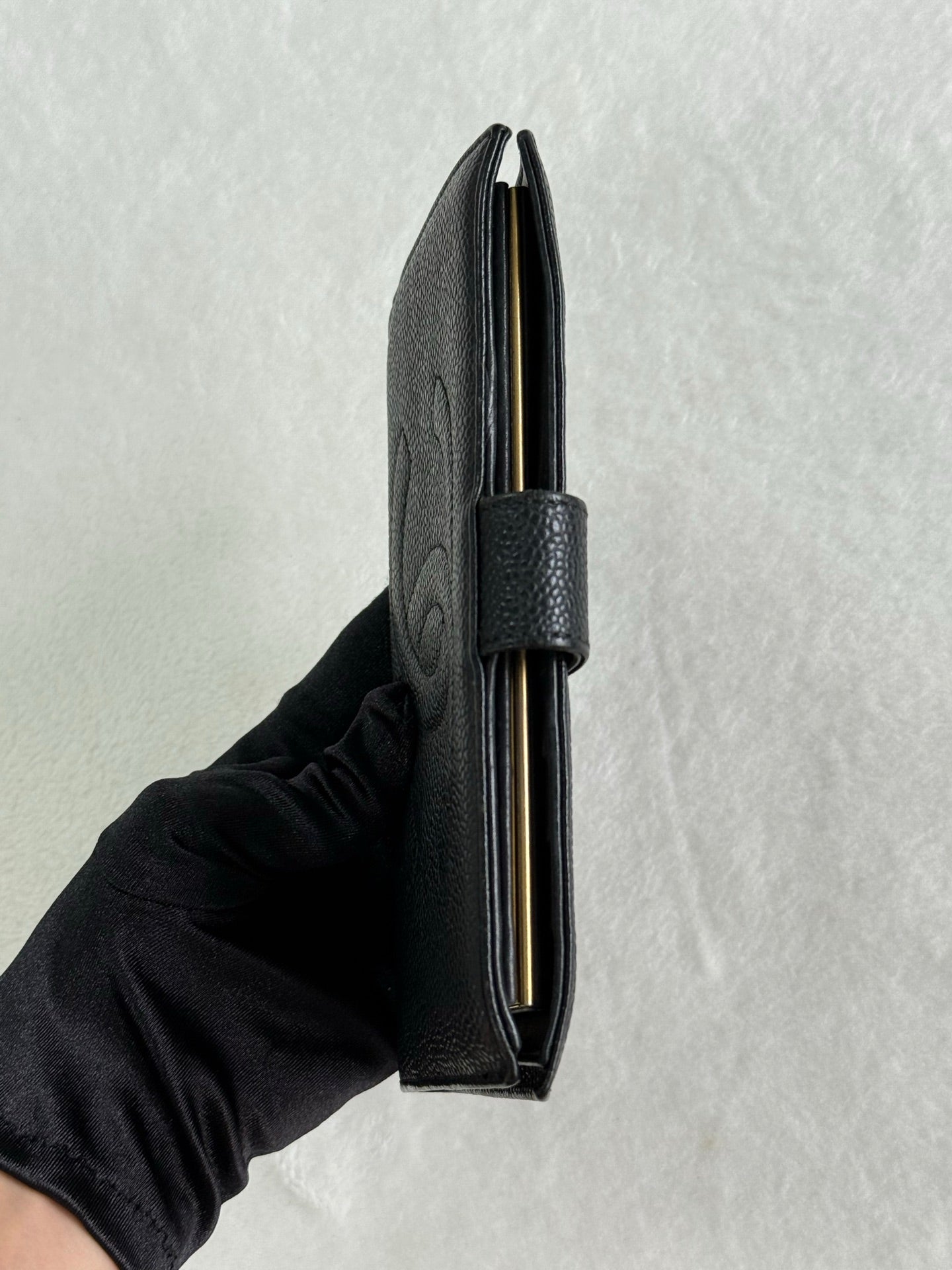 CHANEL Cavier Trifold Wallet