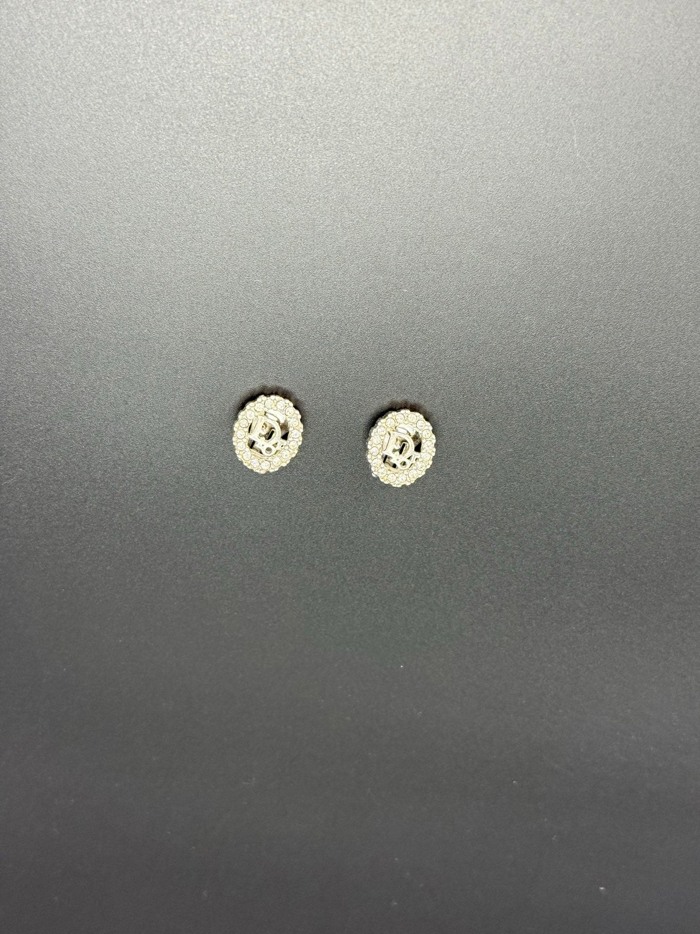 Dior Vintage Rhinestone Clip on Earrings Pre-loved