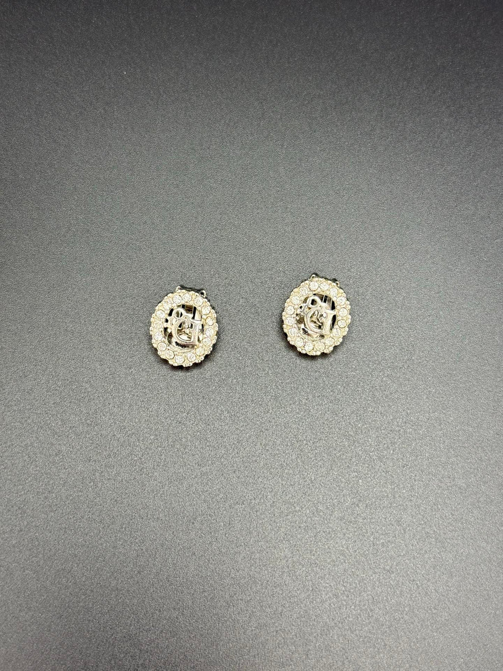 Dior Vintage Rhinestone Clip on Earrings Pre-loved