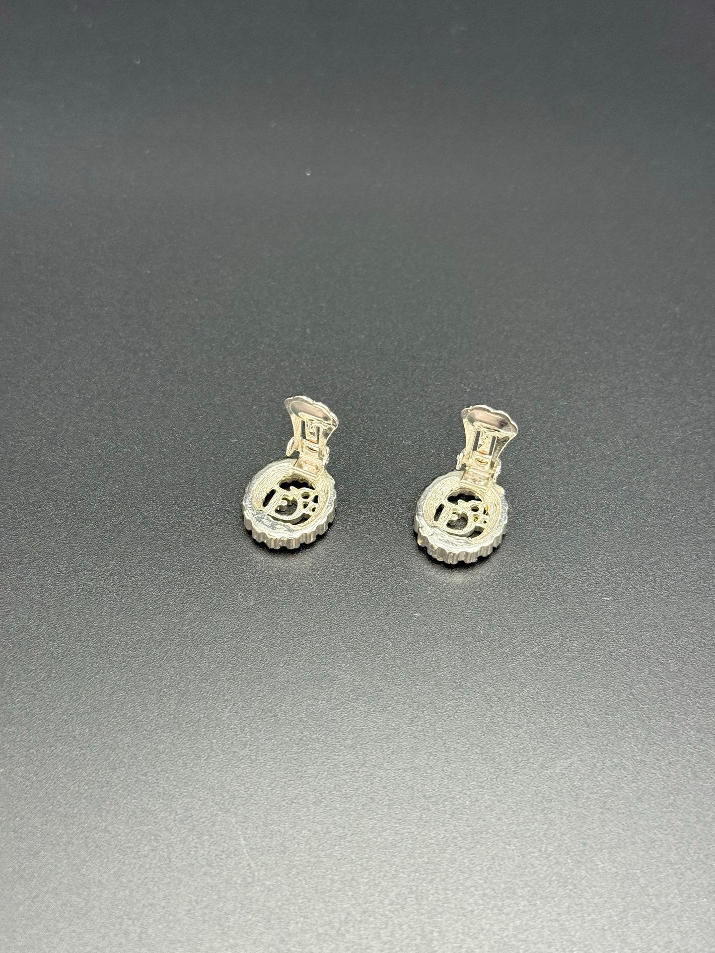 Dior Vintage Rhinestone Clip on Earrings Pre-loved