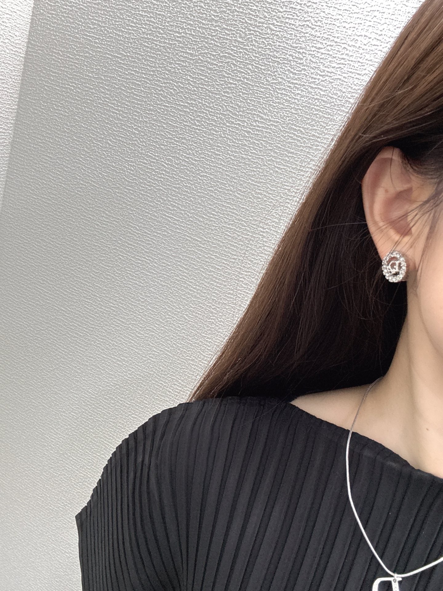 Dior Vintage Rhinestone Clip on Earrings Pre-loved