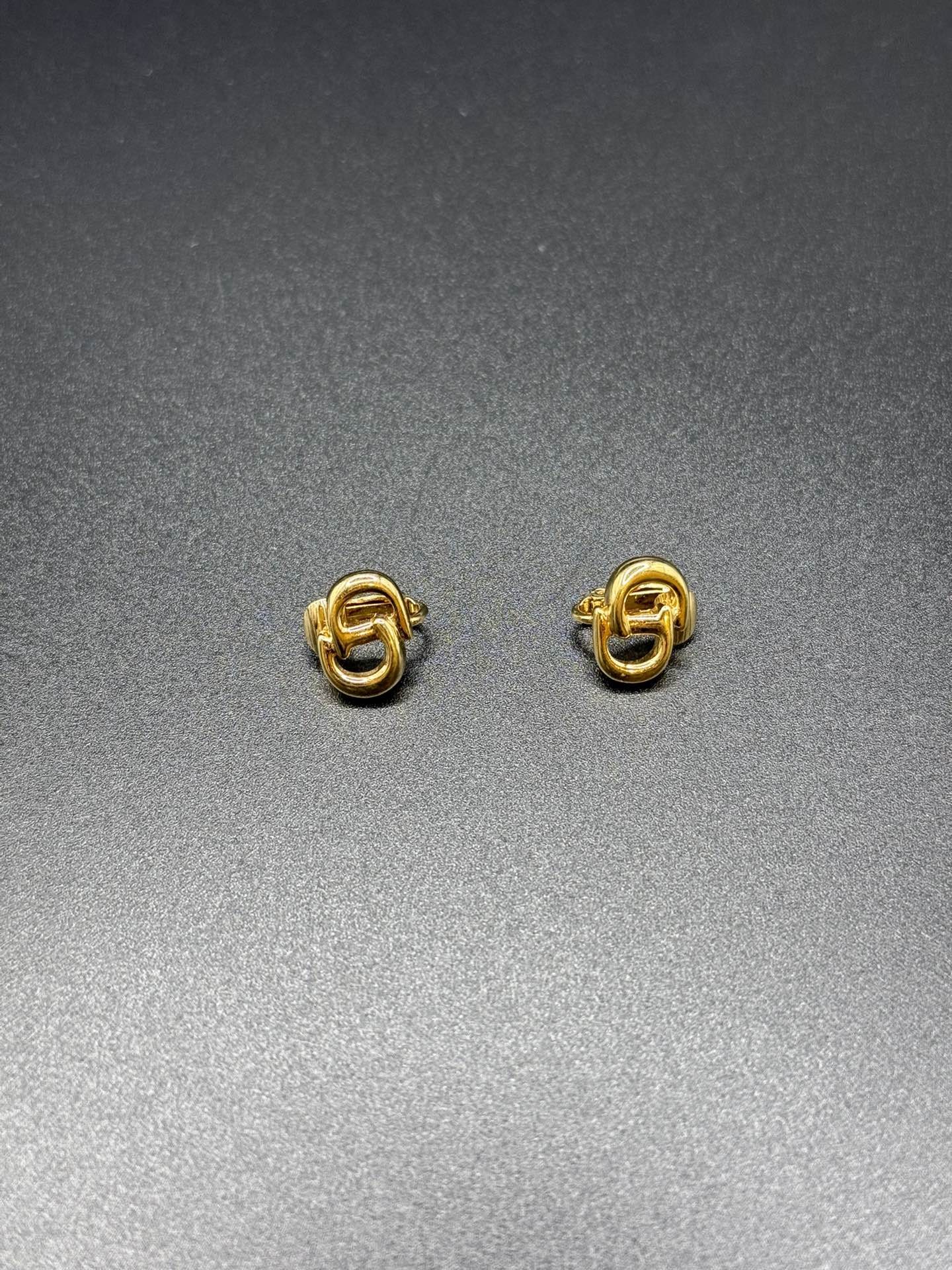Dior Vintage LogoRhinestone Clip on Earrings Pre-loved