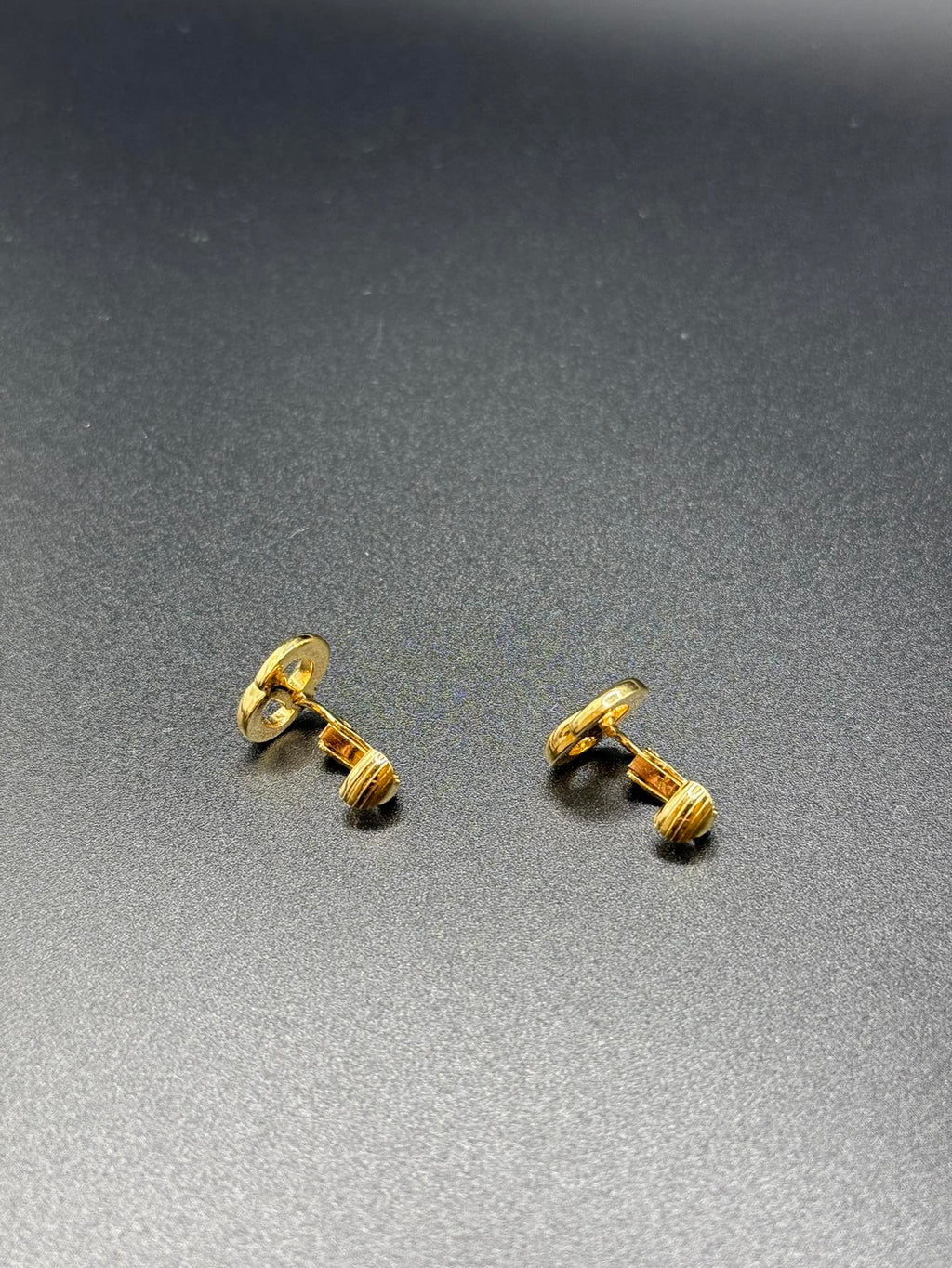 Dior Vintage LogoRhinestone Clip on Earrings Pre-loved