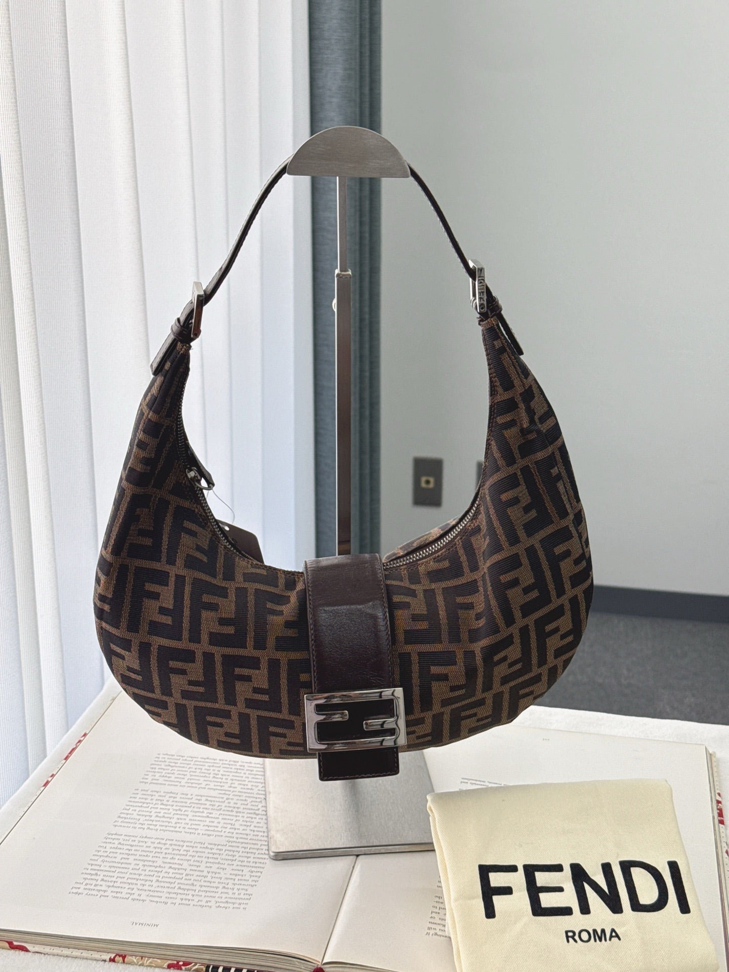 Fendi Zucca Hobo Croissant Baguette