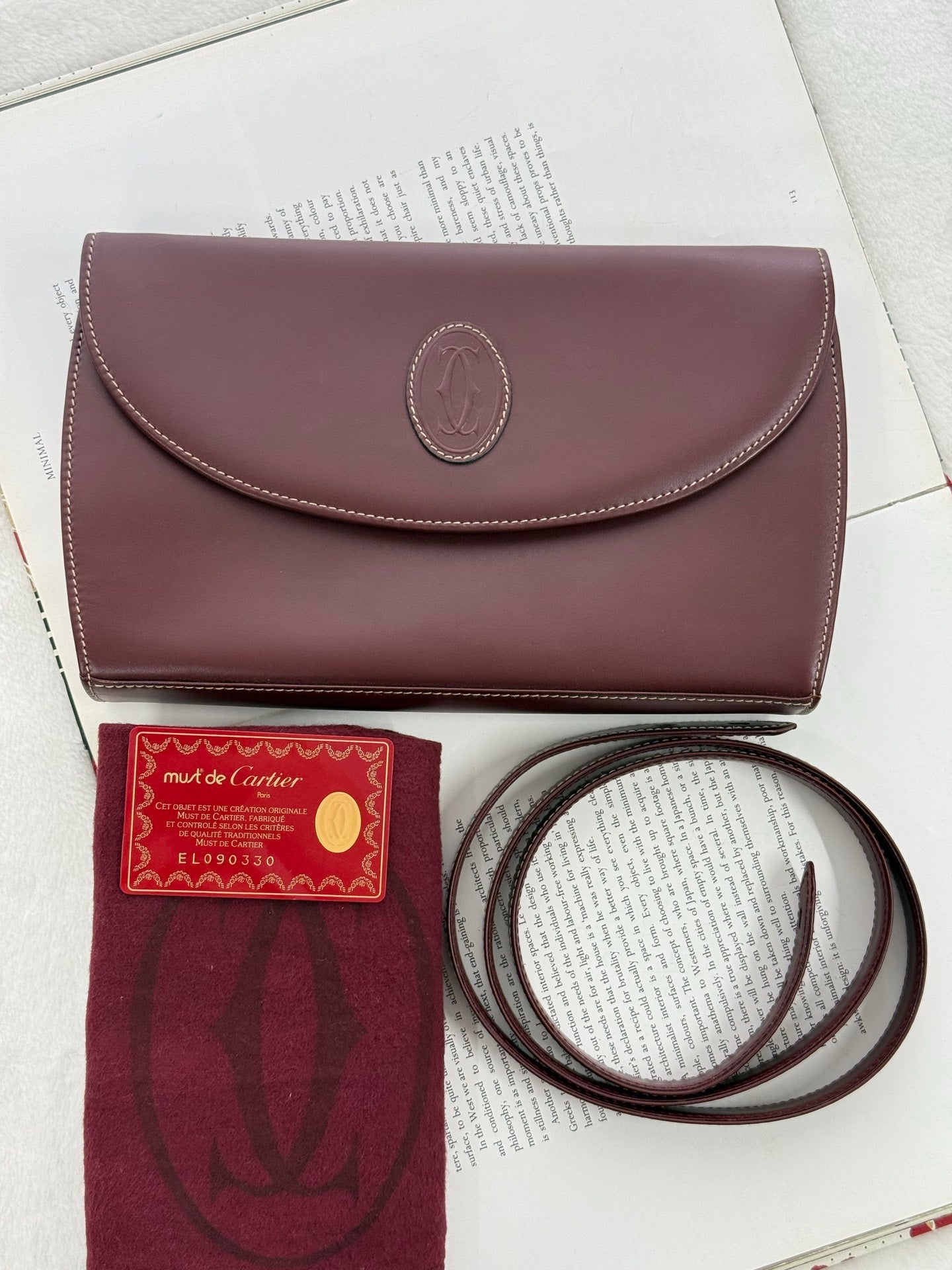 Cartier Must Line Leather Shoulder Bag