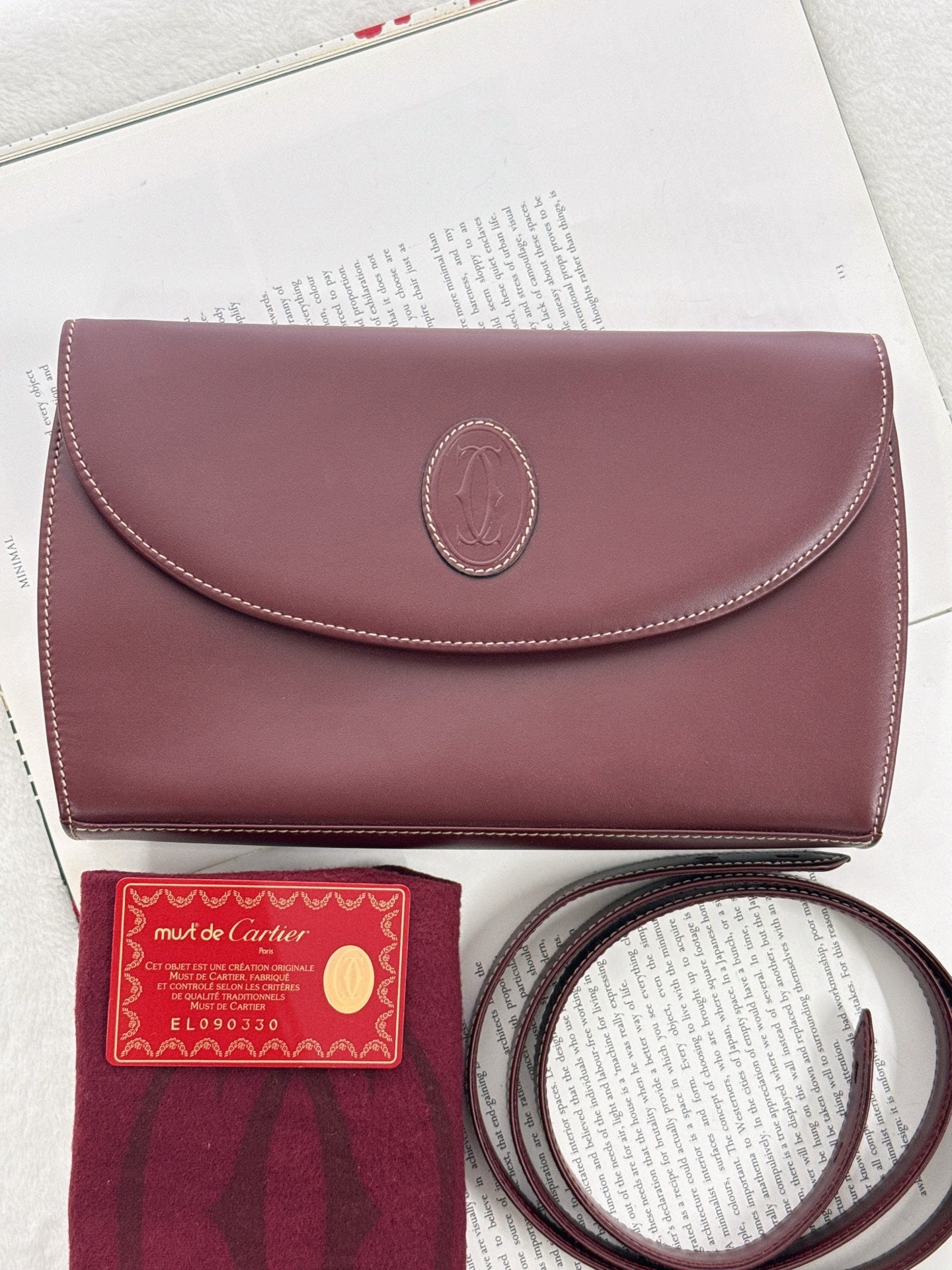 Cartier Must Line Leather Shoulder Bag