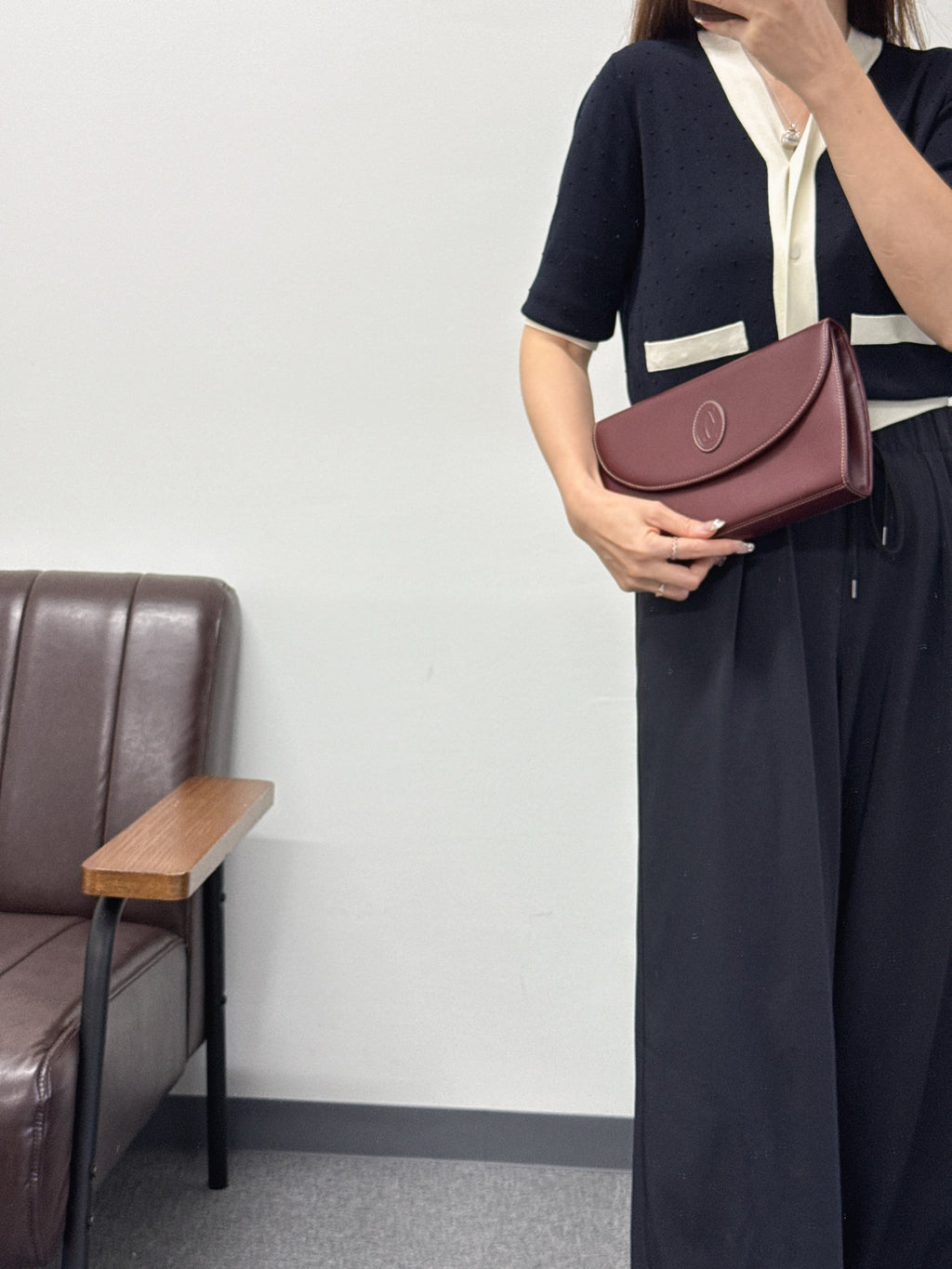 Cartier Must Line Leather Shoulder Bag