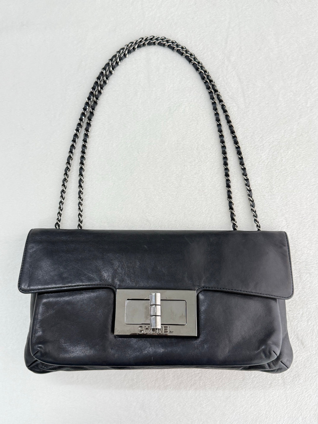 CHANEL Lamb Skin 2.55 Shoulder Bag Chain