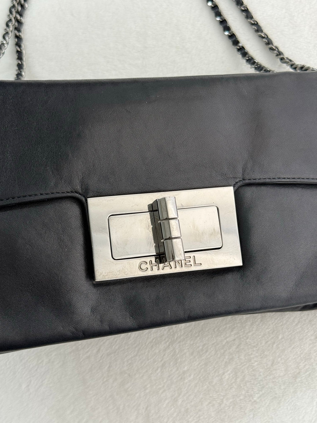 CHANEL Lamb Skin 2.55 Shoulder Bag Chain