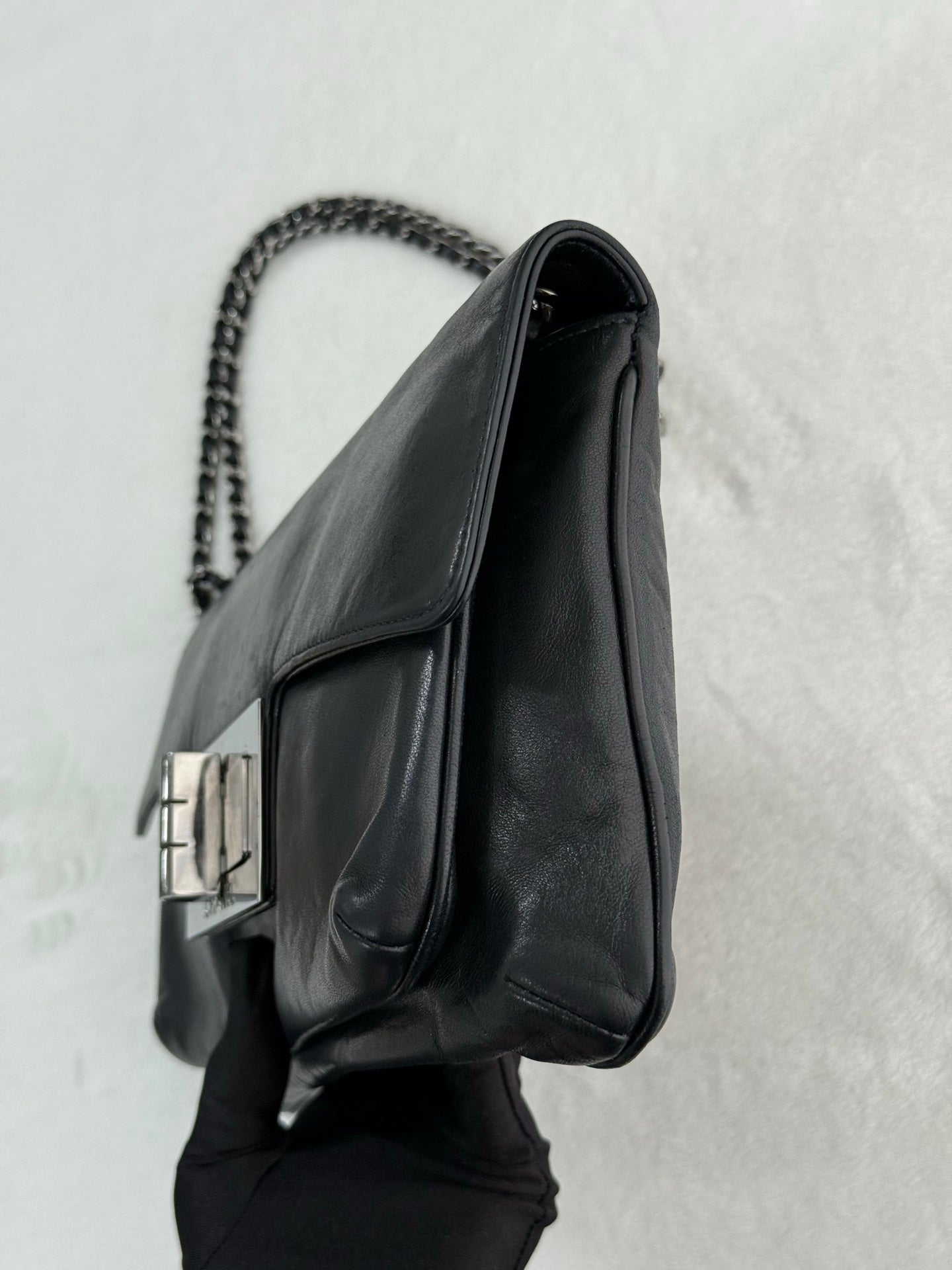 CHANEL Lamb Skin 2.55 Shoulder Bag Chain