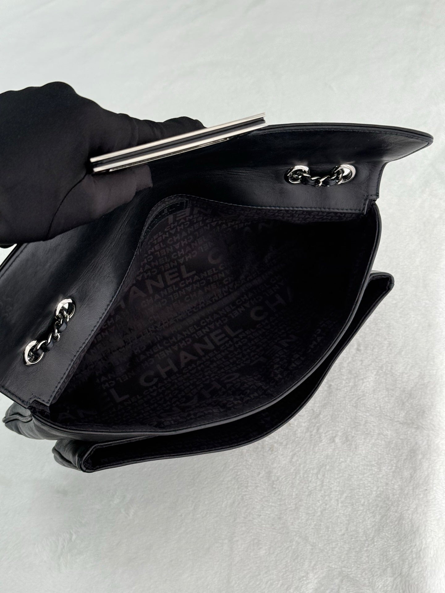 CHANEL Lamb Skin 2.55 Shoulder Bag Chain