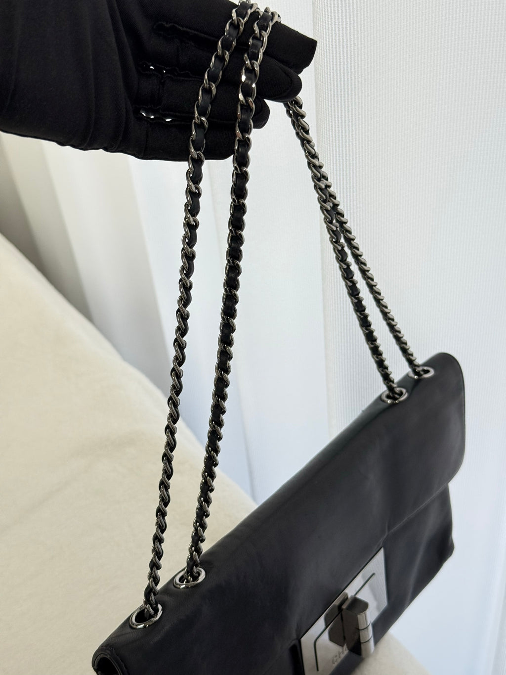 CHANEL Lamb Skin 2.55 Shoulder Bag Chain