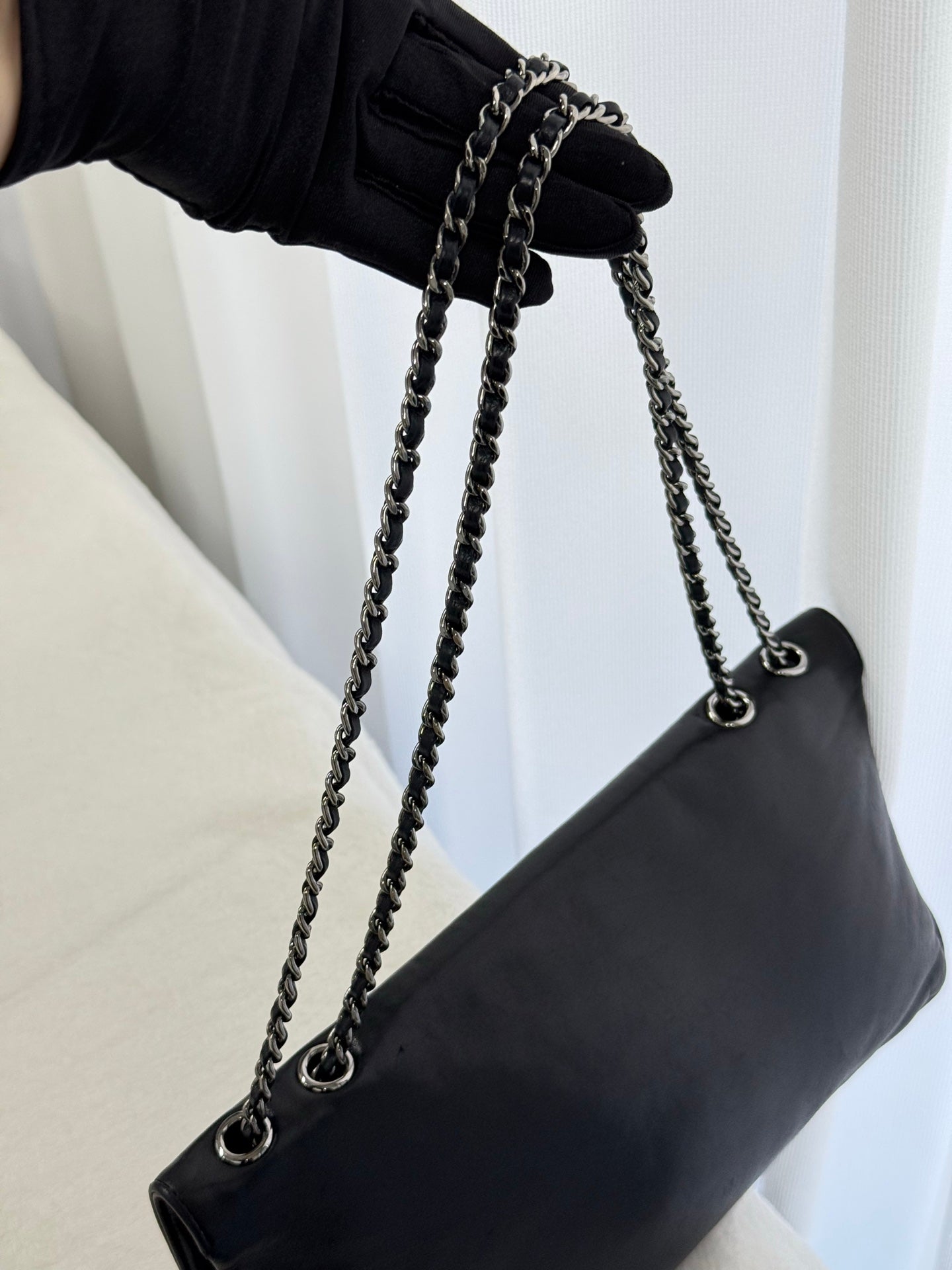 CHANEL Lamb Skin 2.55 Shoulder Bag Chain