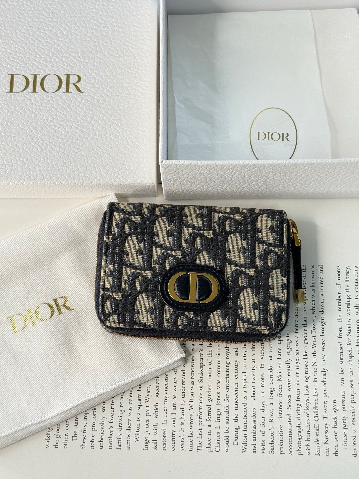 CHRISTIAN DIOR D Oblique Card Case