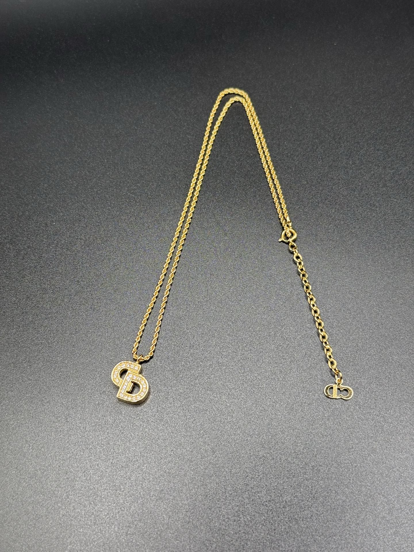 Dior Vintage Necklace & Clip on Earrings Set