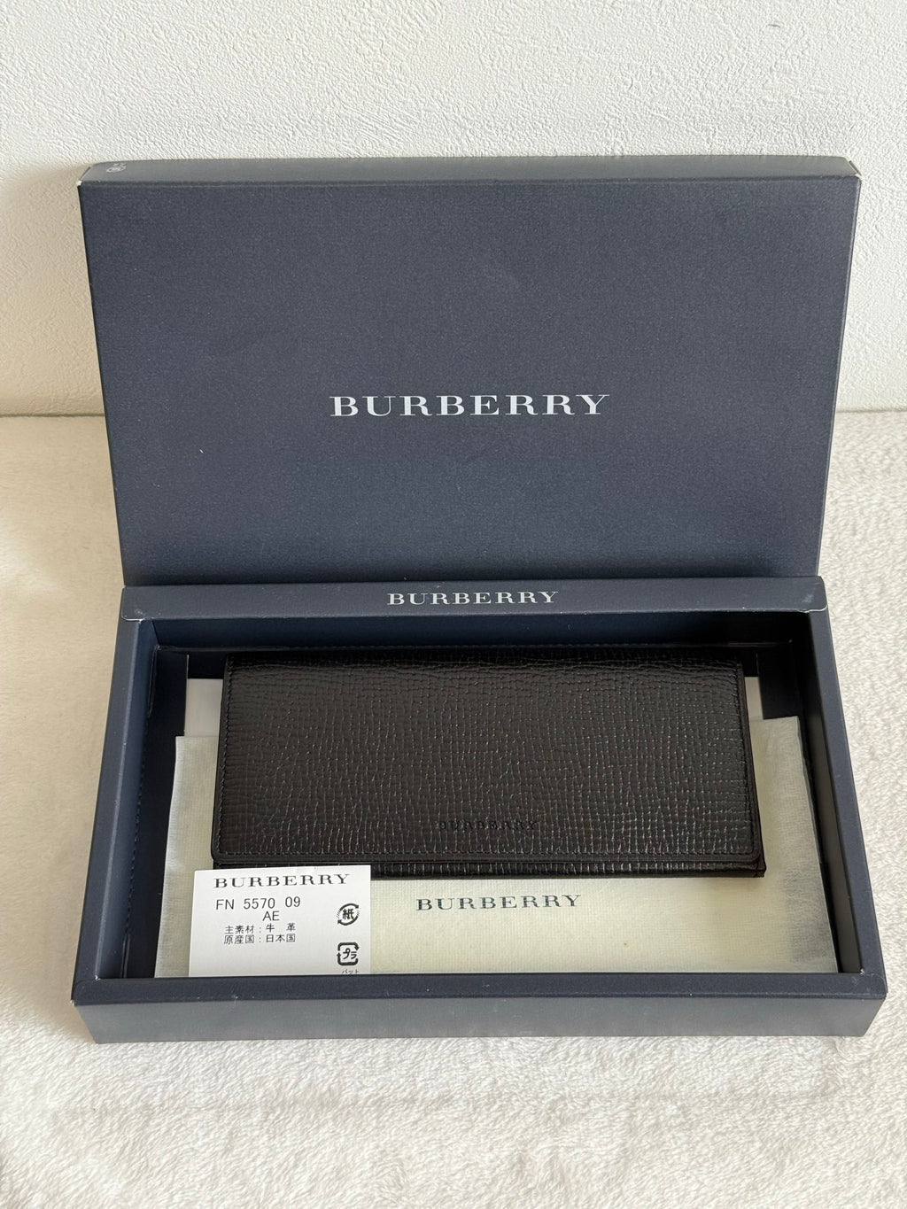 BURBERRY Leather Long Purse