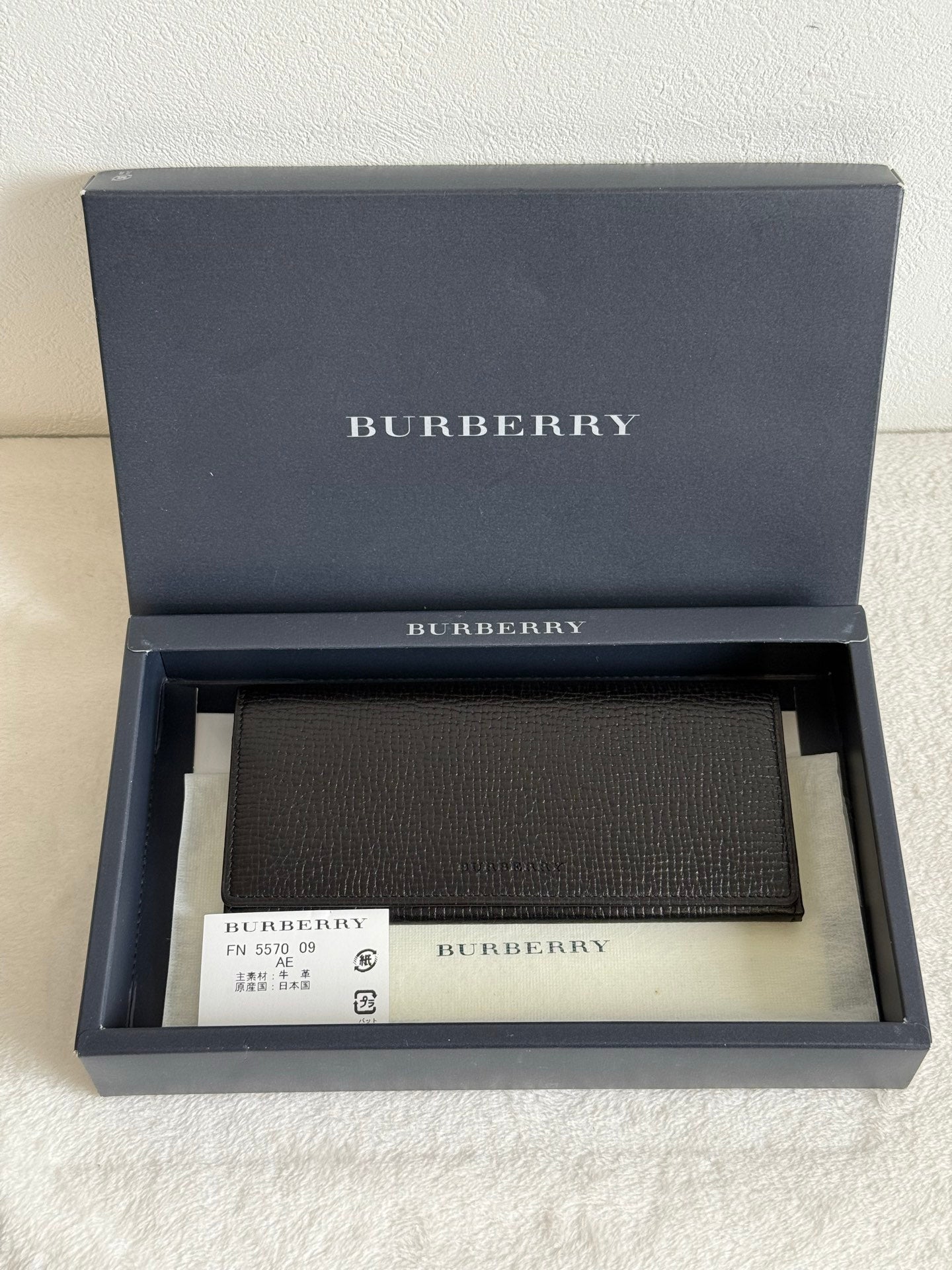 BURBERRY Leather Long Purse