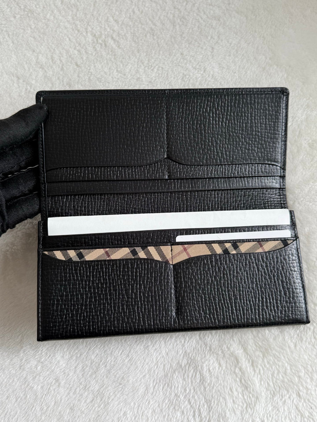 BURBERRY Leather Long Purse
