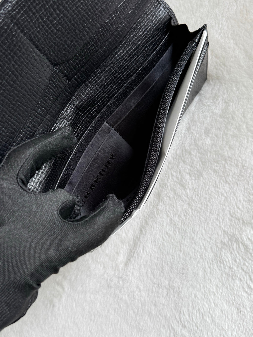 BURBERRY Leather Long Purse