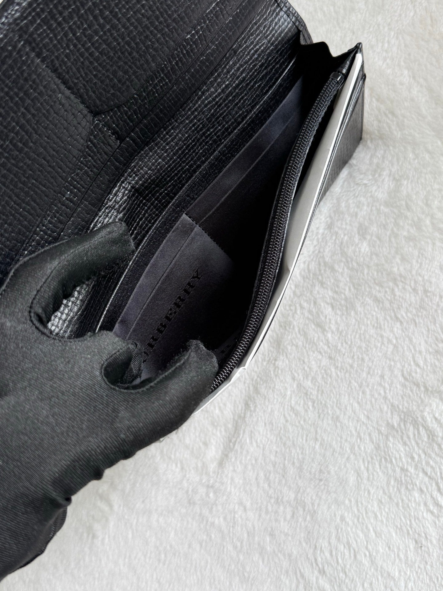 BURBERRY Leather Long Purse