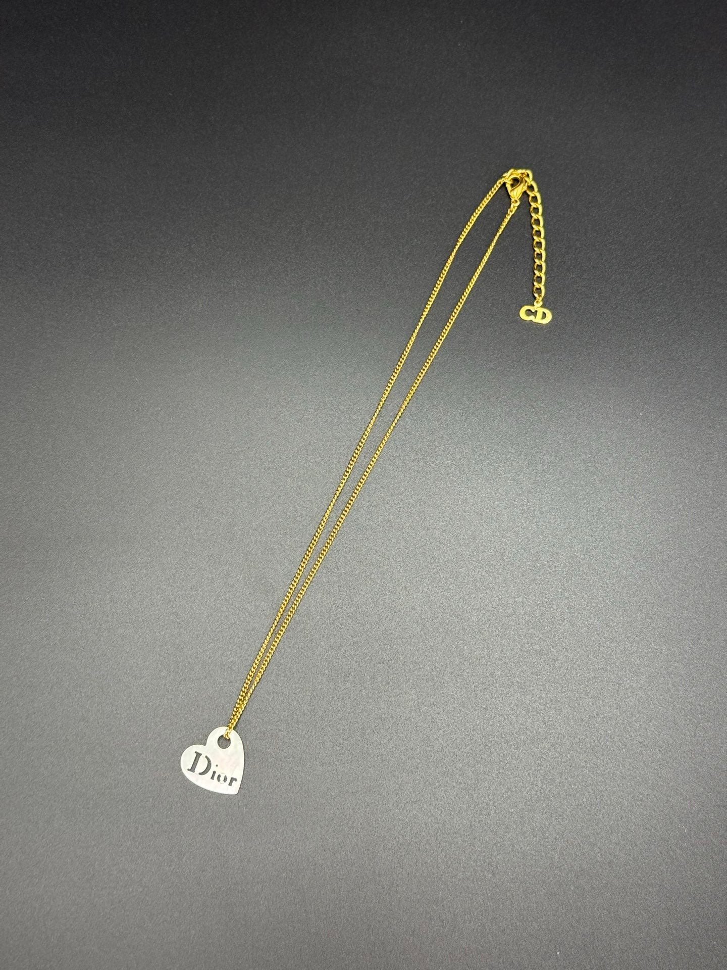 Dior Vintage Heart Shape Necklace