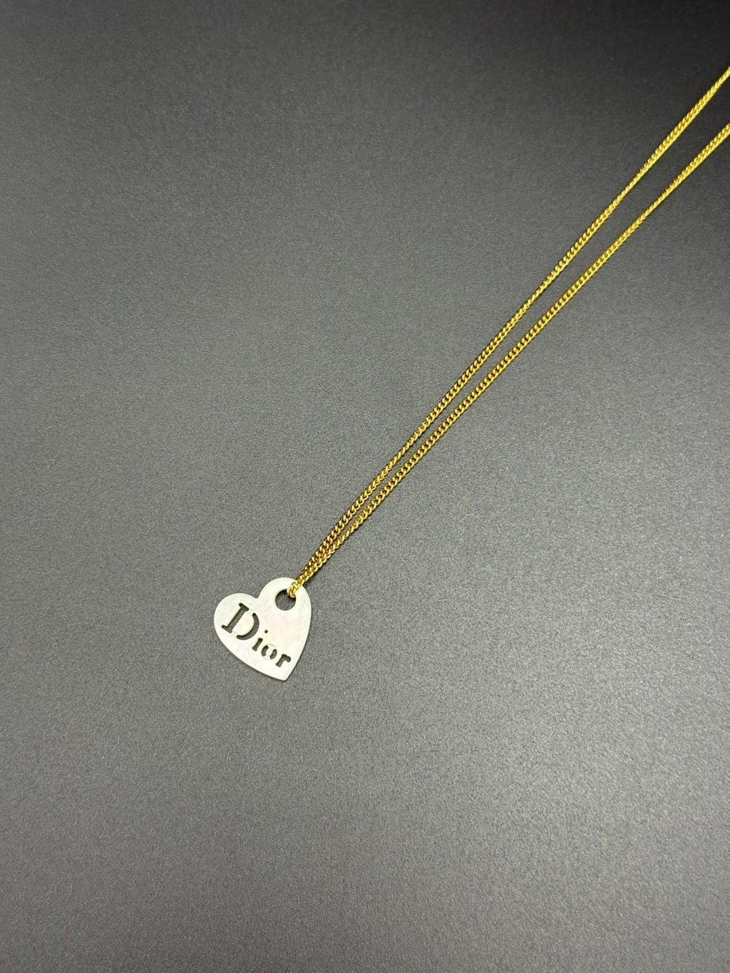 Dior Vintage Heart Shape Necklace