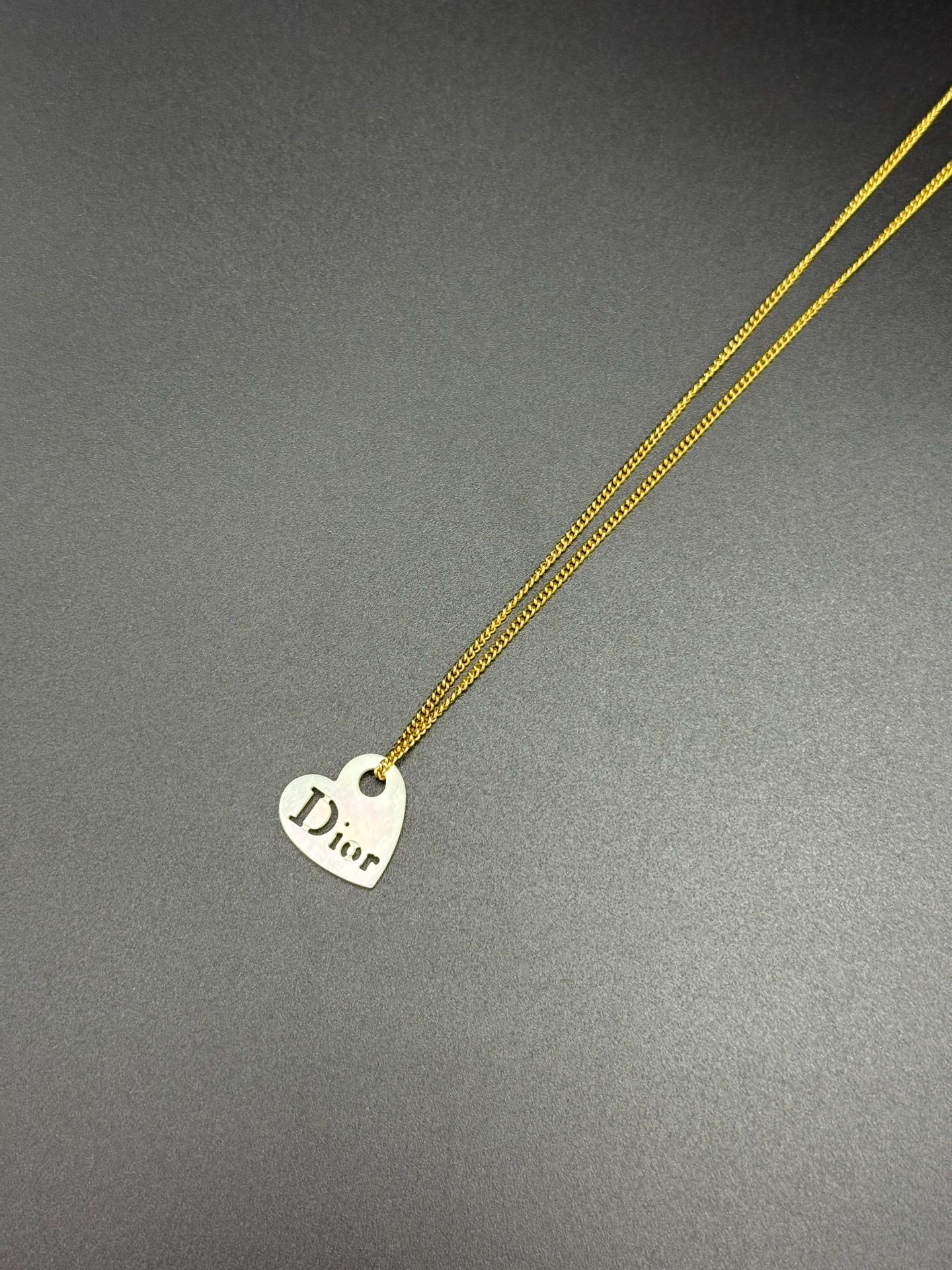 Dior Vintage Heart Shape Necklace