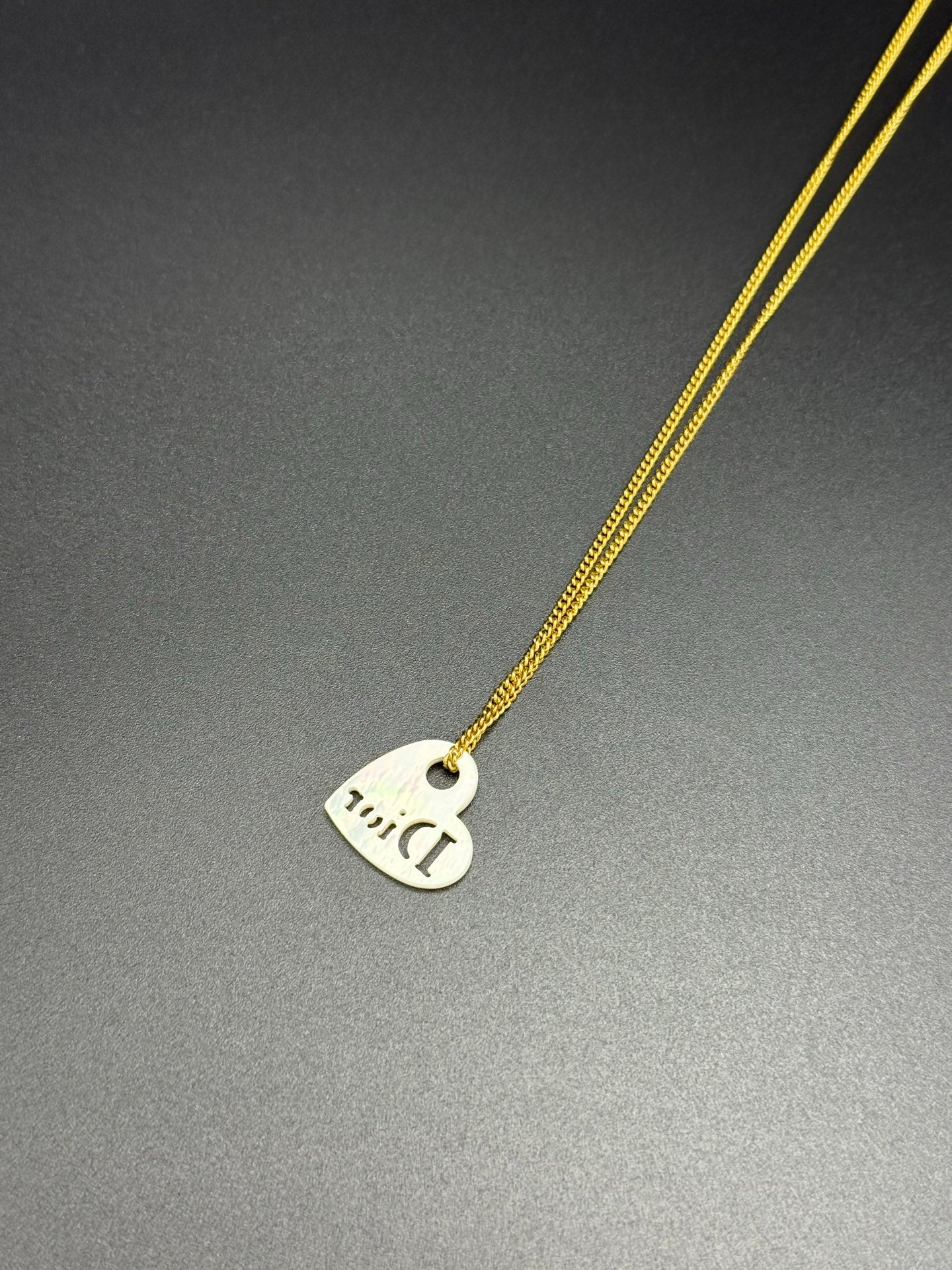 Dior Vintage Heart Shape Necklace