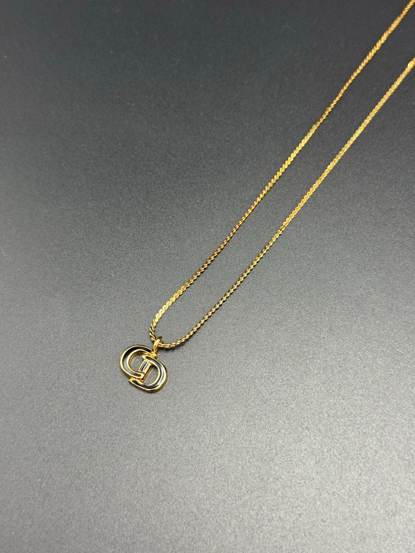 Dior Vintage Logo Necklace