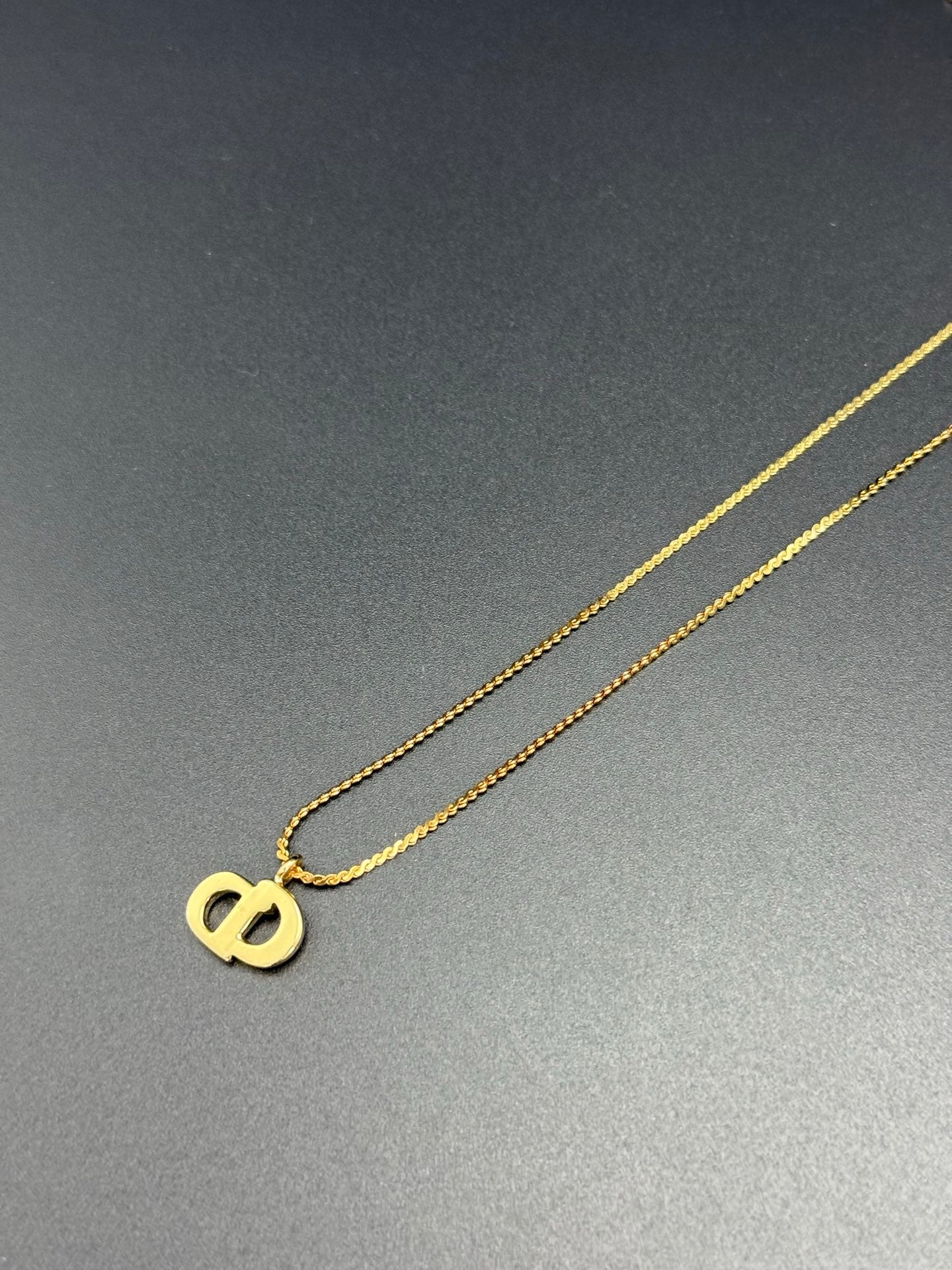 Dior Vintage Logo Necklace
