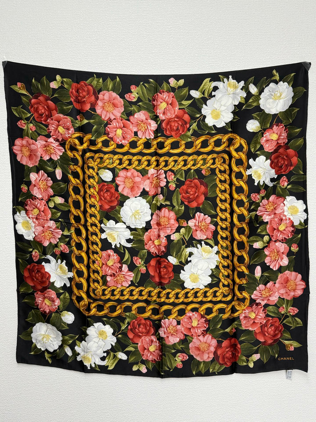 CHANEL Vintage Flower Scarf