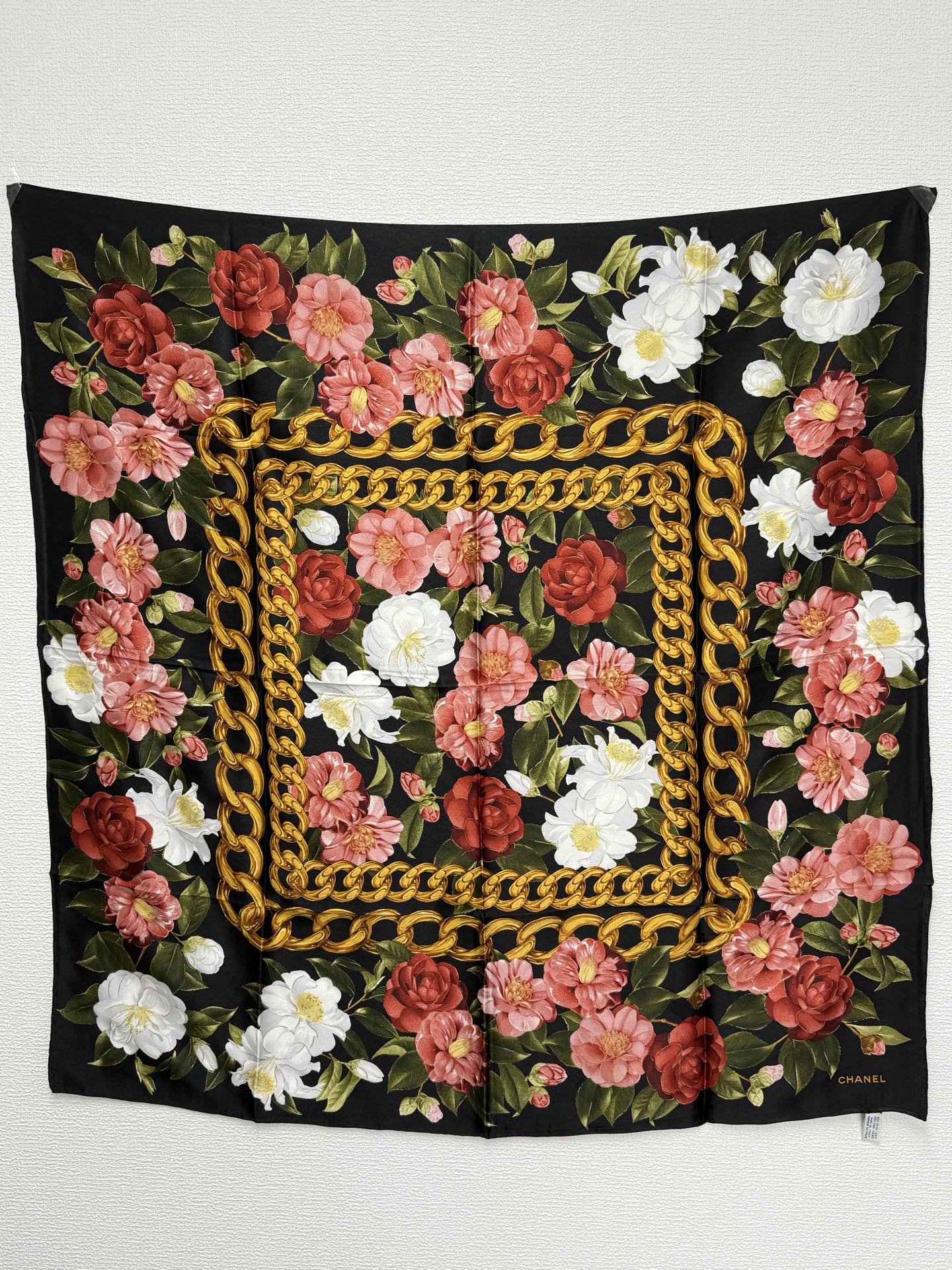 CHANEL Vintage Flower Scarf