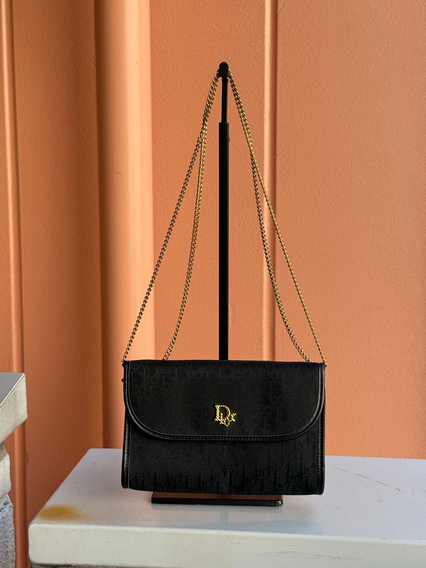 Dior Vintage Chain Trotter Shoulder Bag