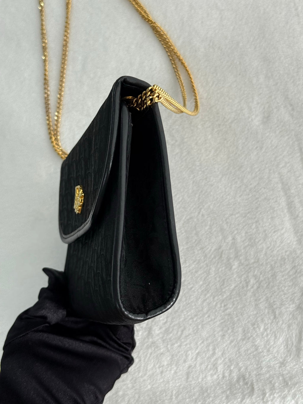 Dior Vintage Chain Trotter Shoulder Bag