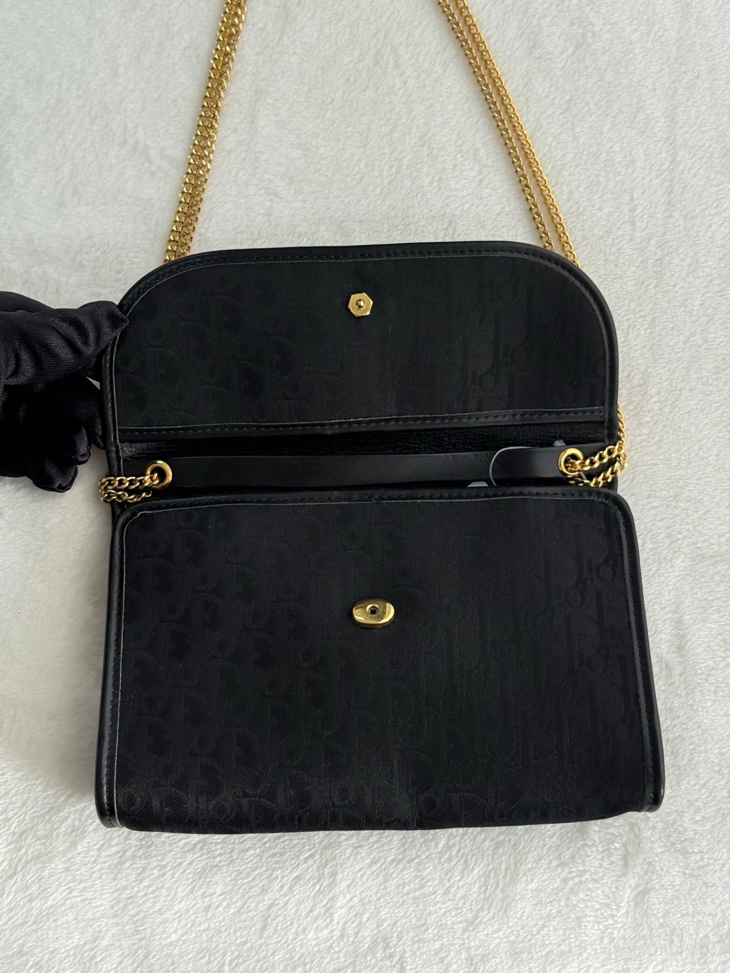 Dior Vintage Chain Trotter Shoulder Bag