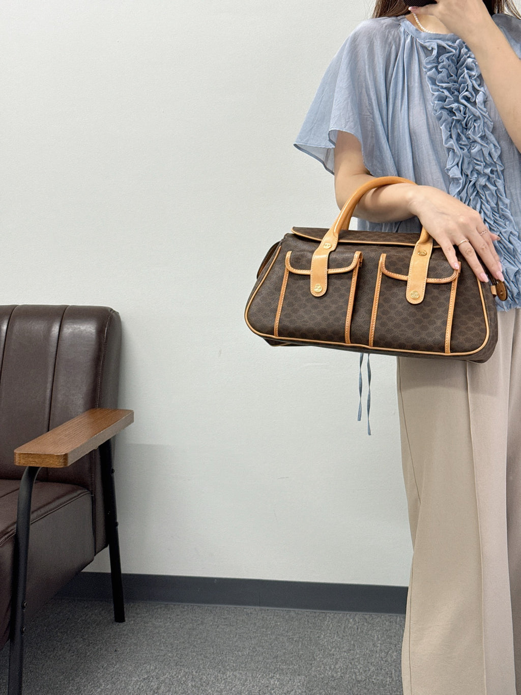 Celine Vintage Macadam Handbag